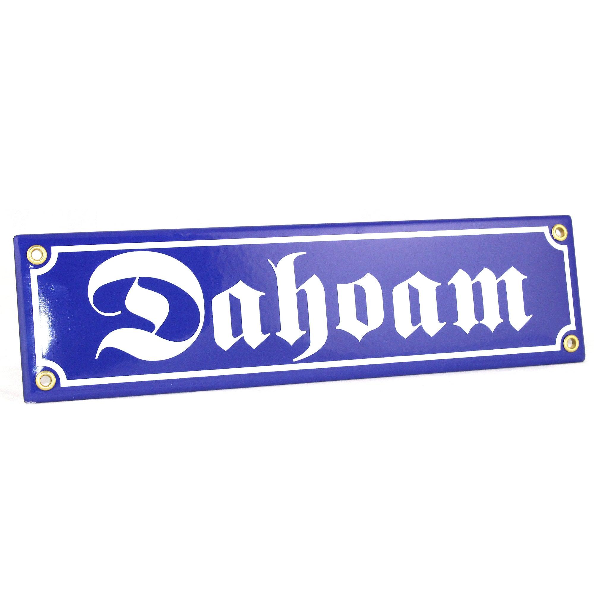 Emaille-Schild "Dahoam" - bavariashop - mei LebensGfui