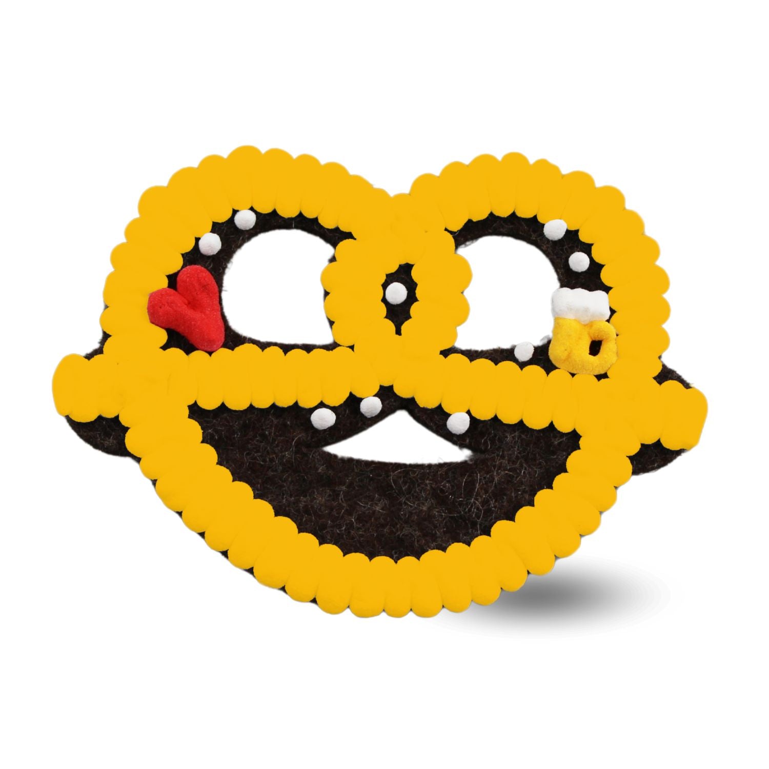 Filzherz-Brezen-Anstecker mit Wunschtext