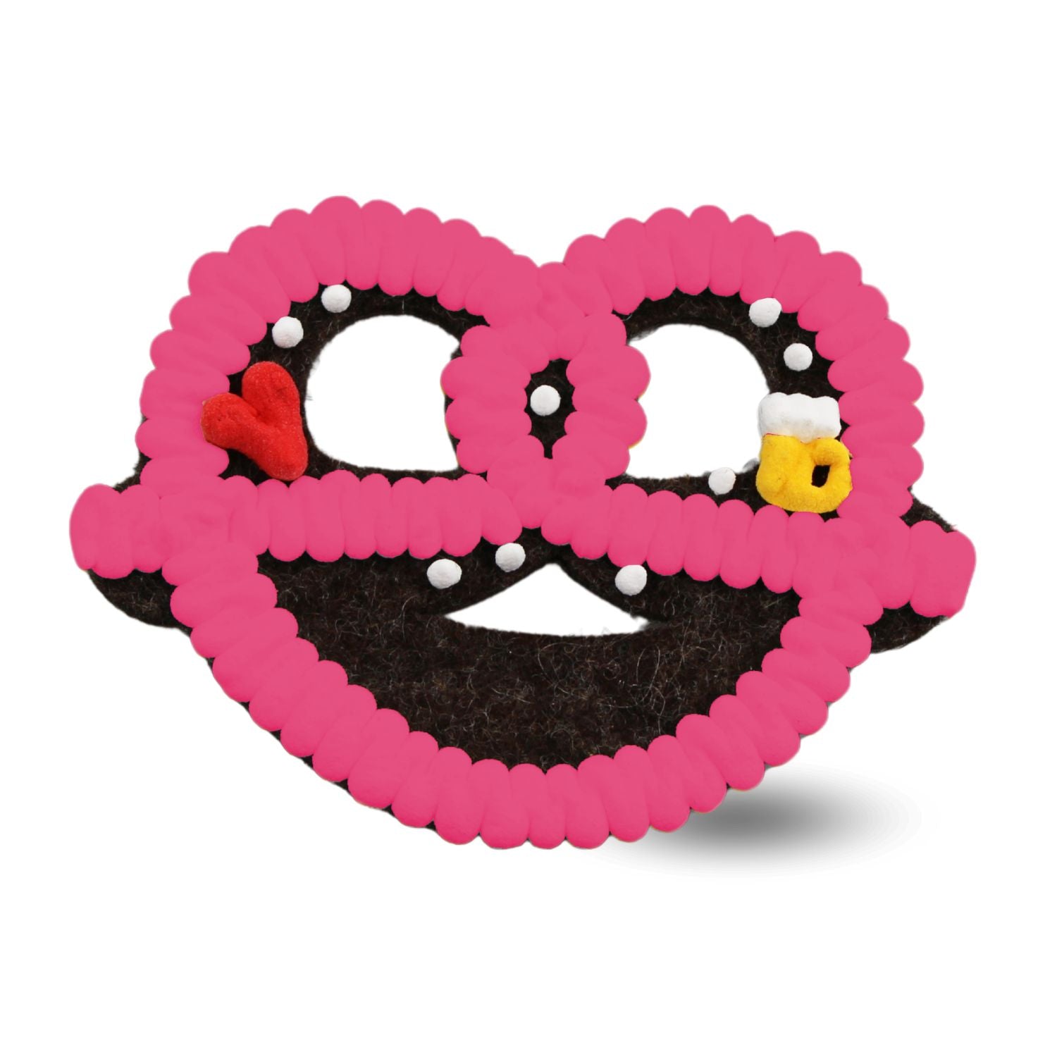 Filzherz-Brezen-Anstecker mit Wunschtext