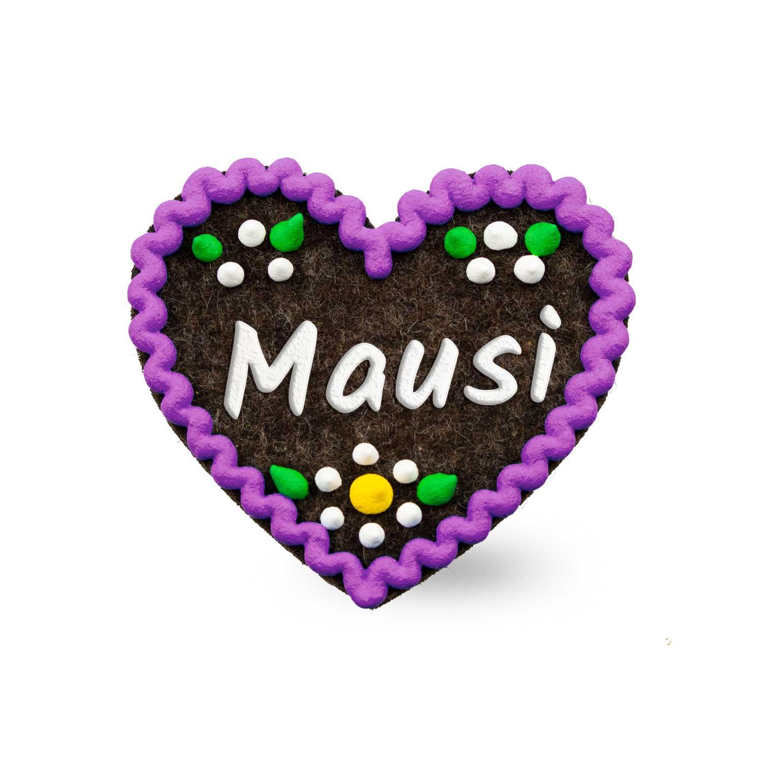 Filzherz-Anstecker "Mausi" - bavariashop - mei LebensGfui