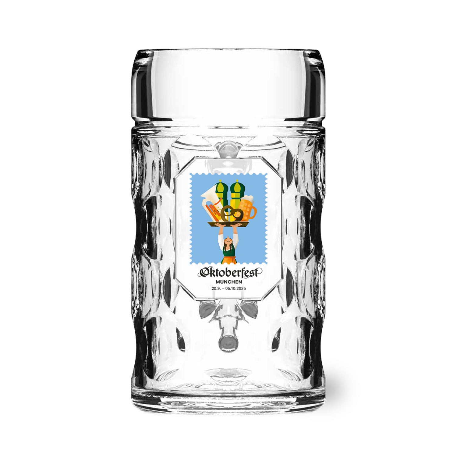 Offizieller Glasmaßkrug Oktoberfest 2025