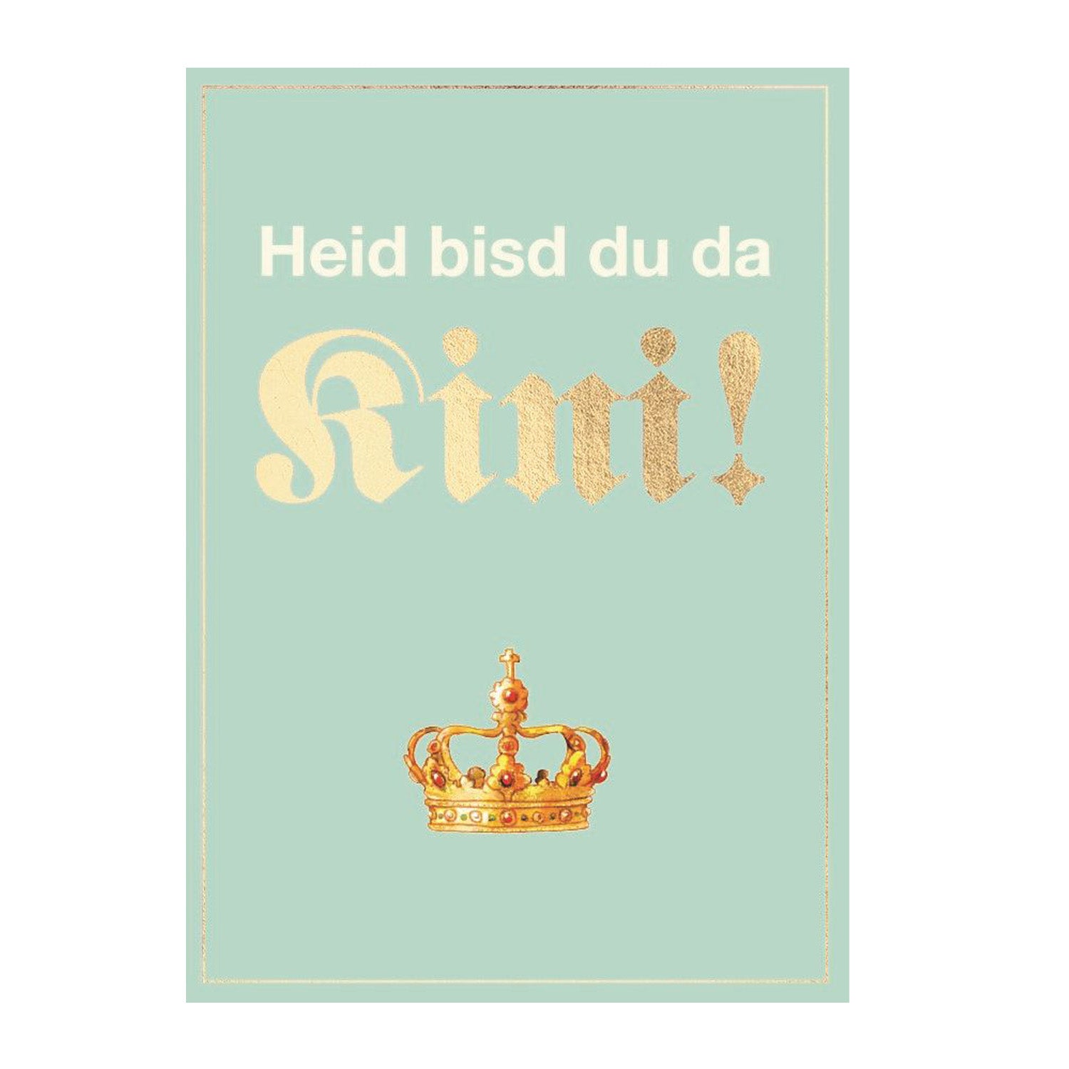 Glückwunschkarte "Kini"