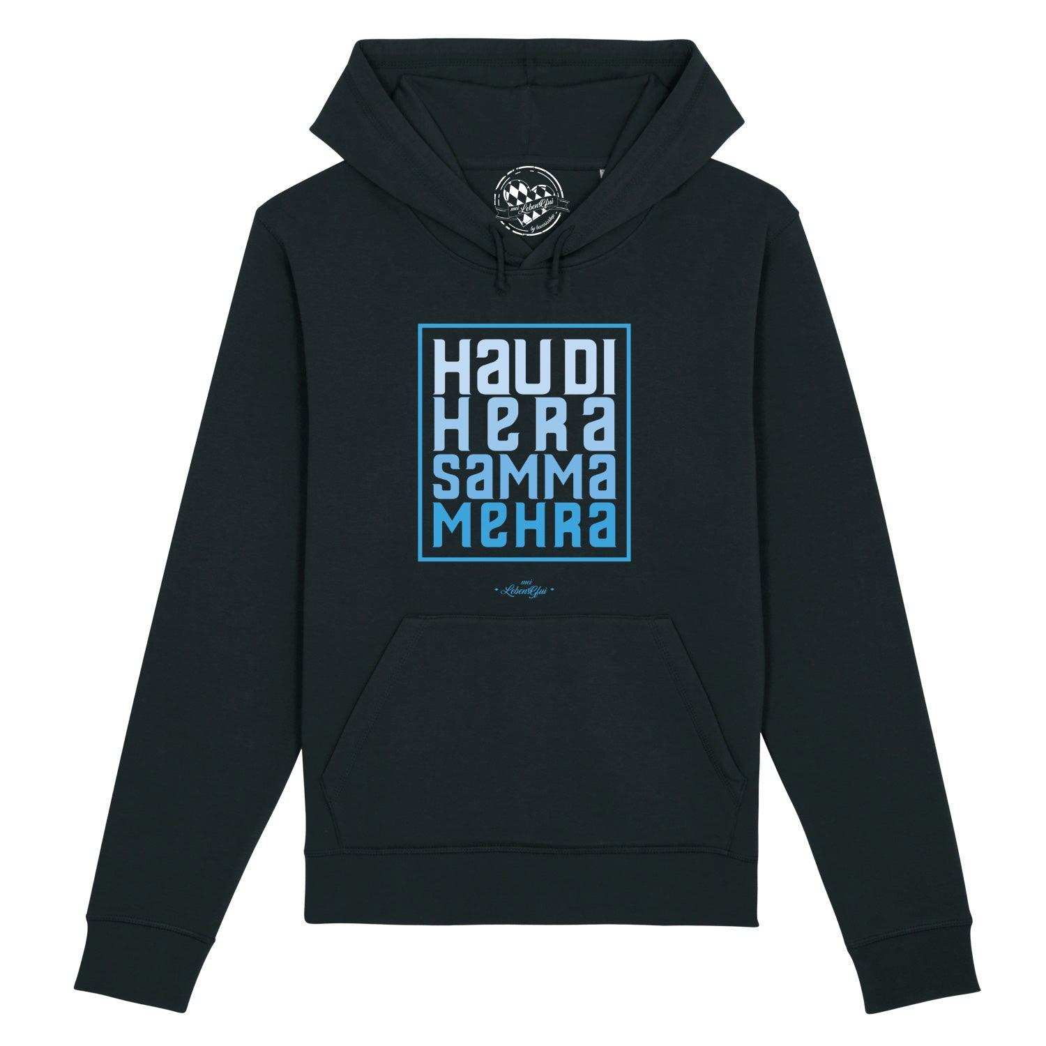 Herren Hoodie "Hau di hera" - bavariashop - mei LebensGfui