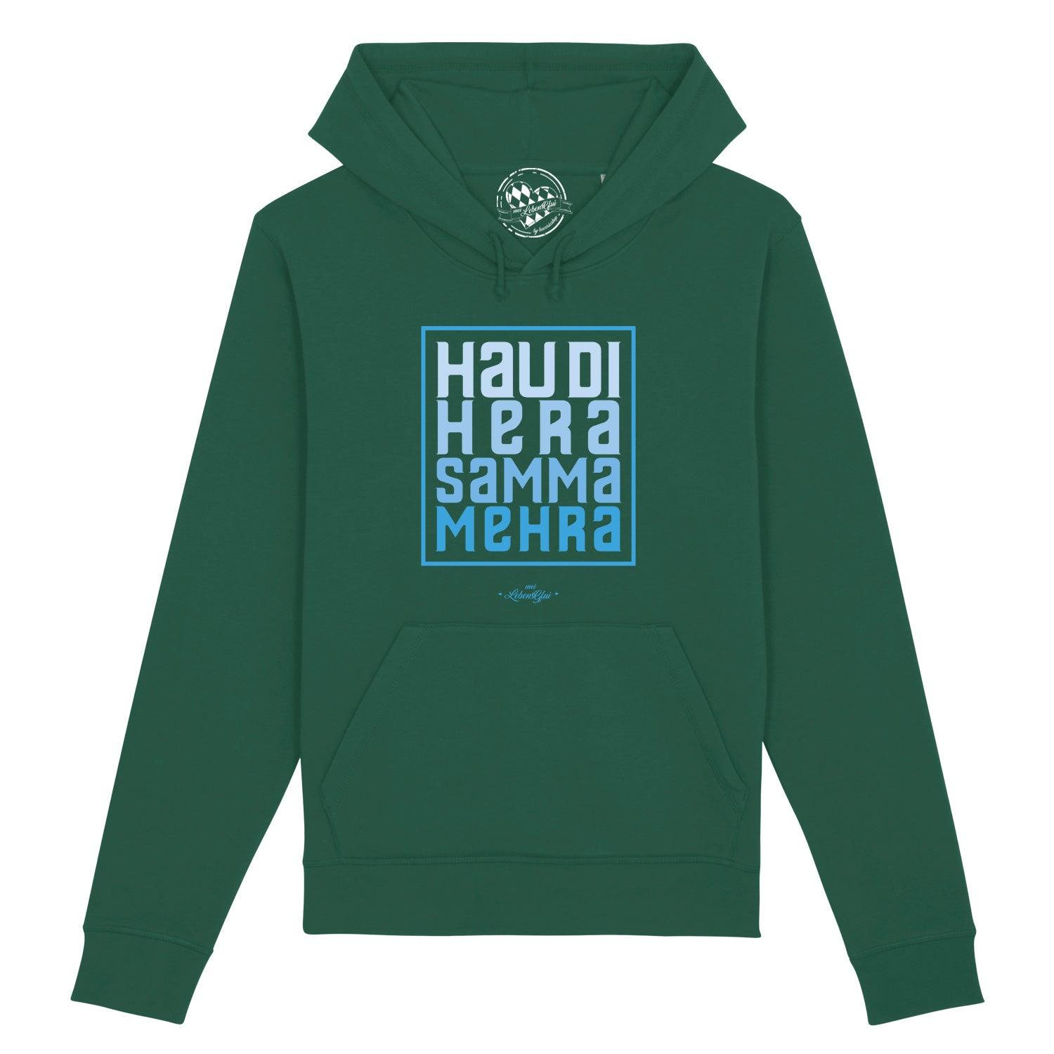 Herren Hoodie "Hau di hera" - bavariashop - mei LebensGfui