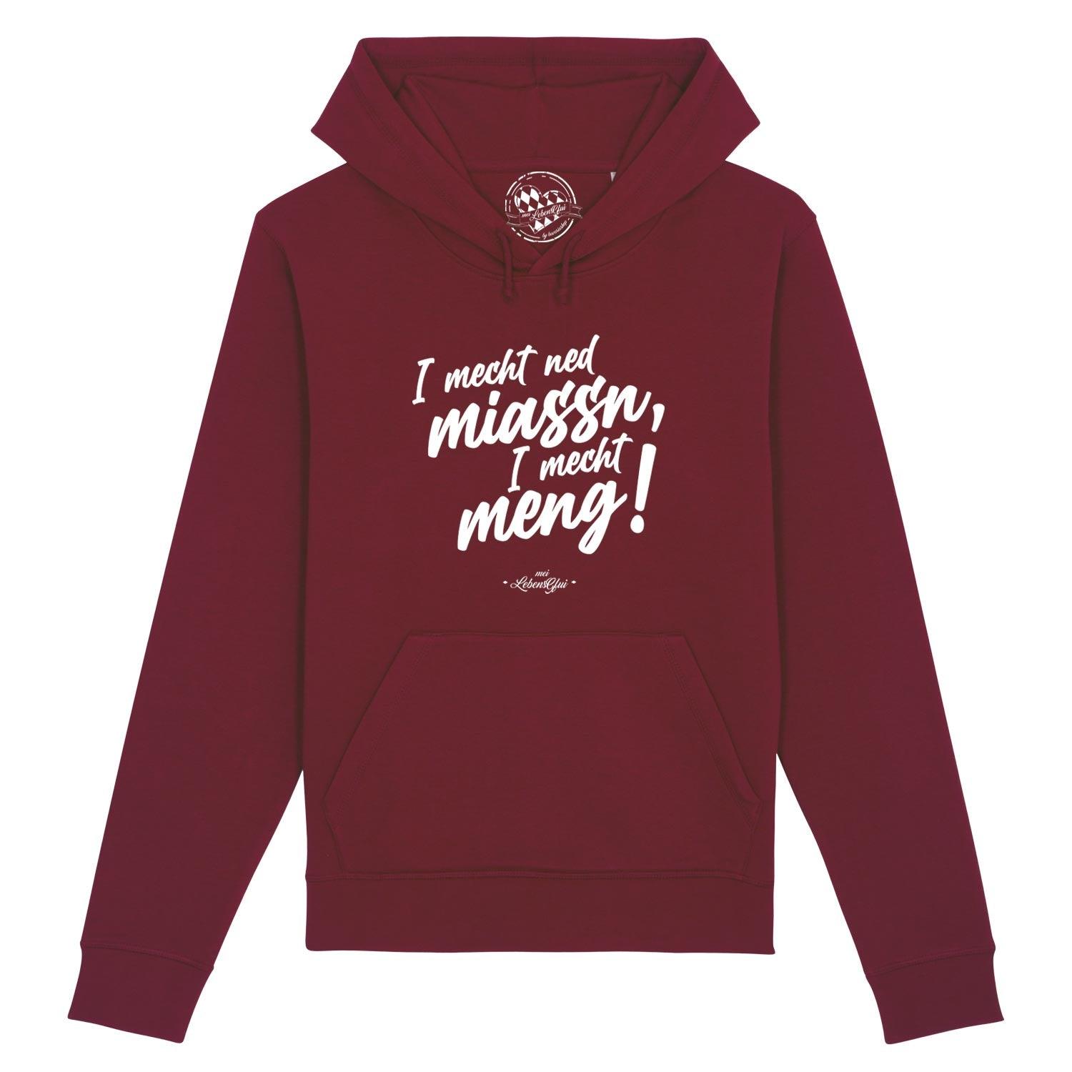 Herren Hoodie "I mecht ned miassn..." - bavariashop - mei LebensGfui