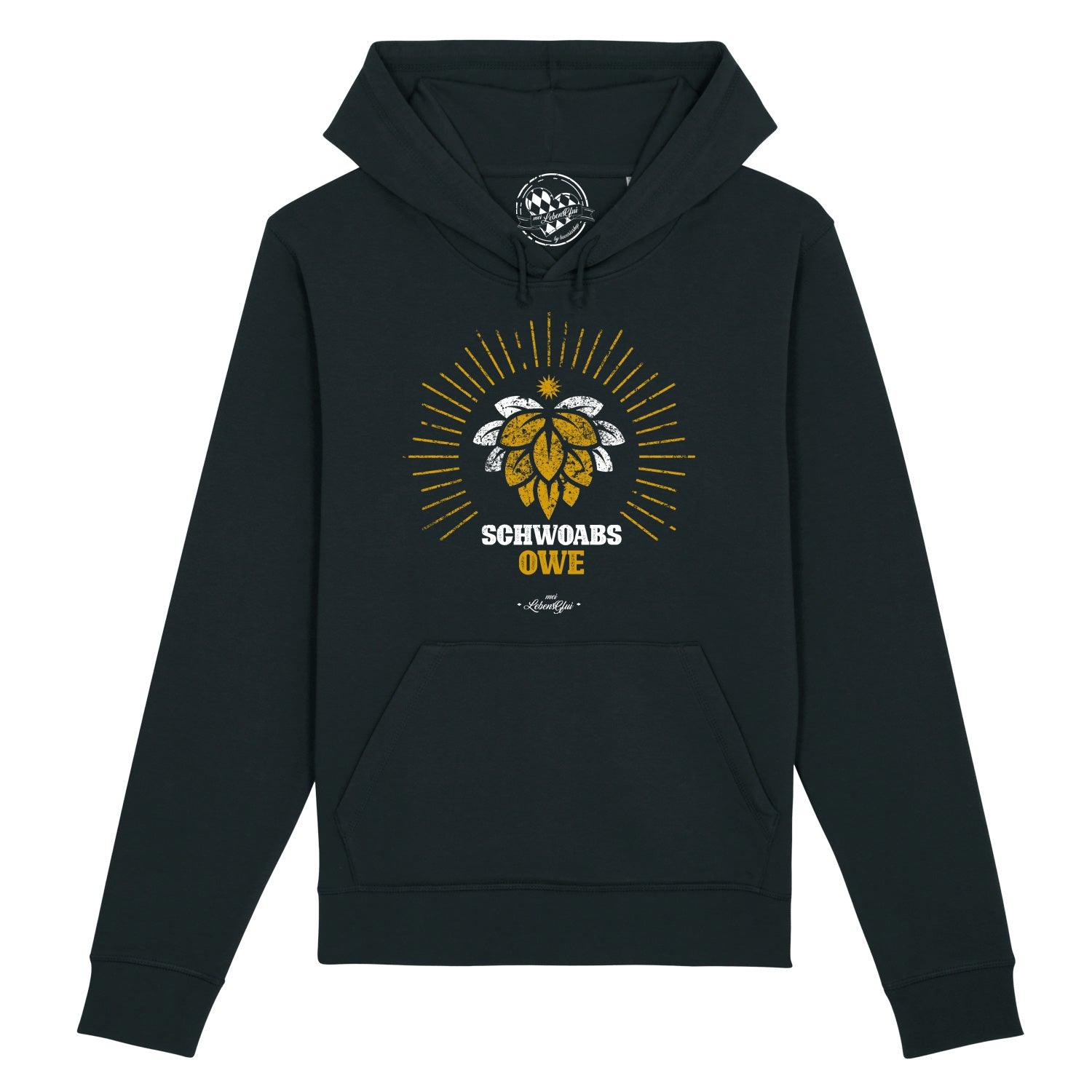 Herren Hoodie "Schwoabs owe" - bavariashop - mei LebensGfui