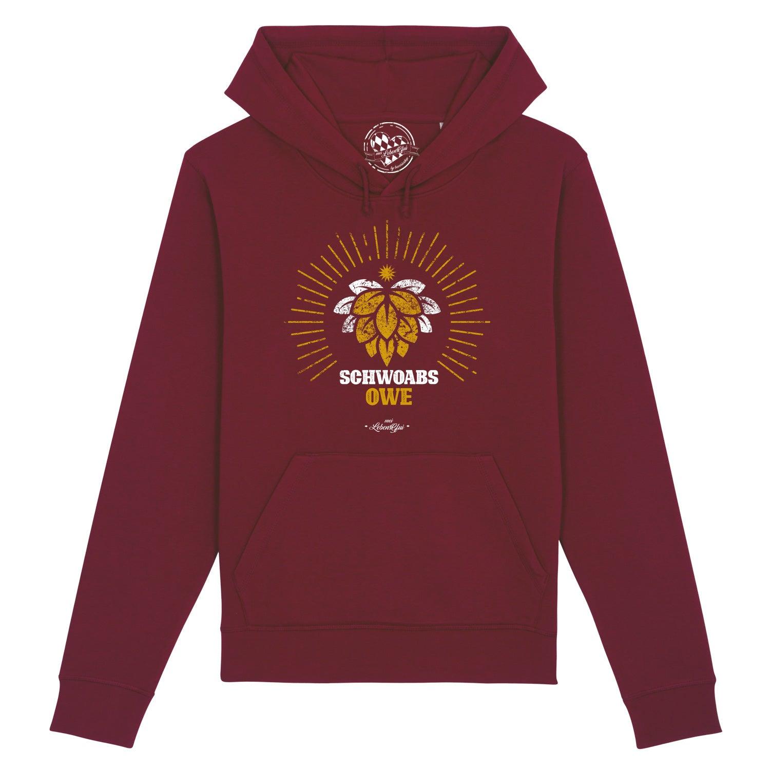 Herren Hoodie "Schwoabs owe" - bavariashop - mei LebensGfui