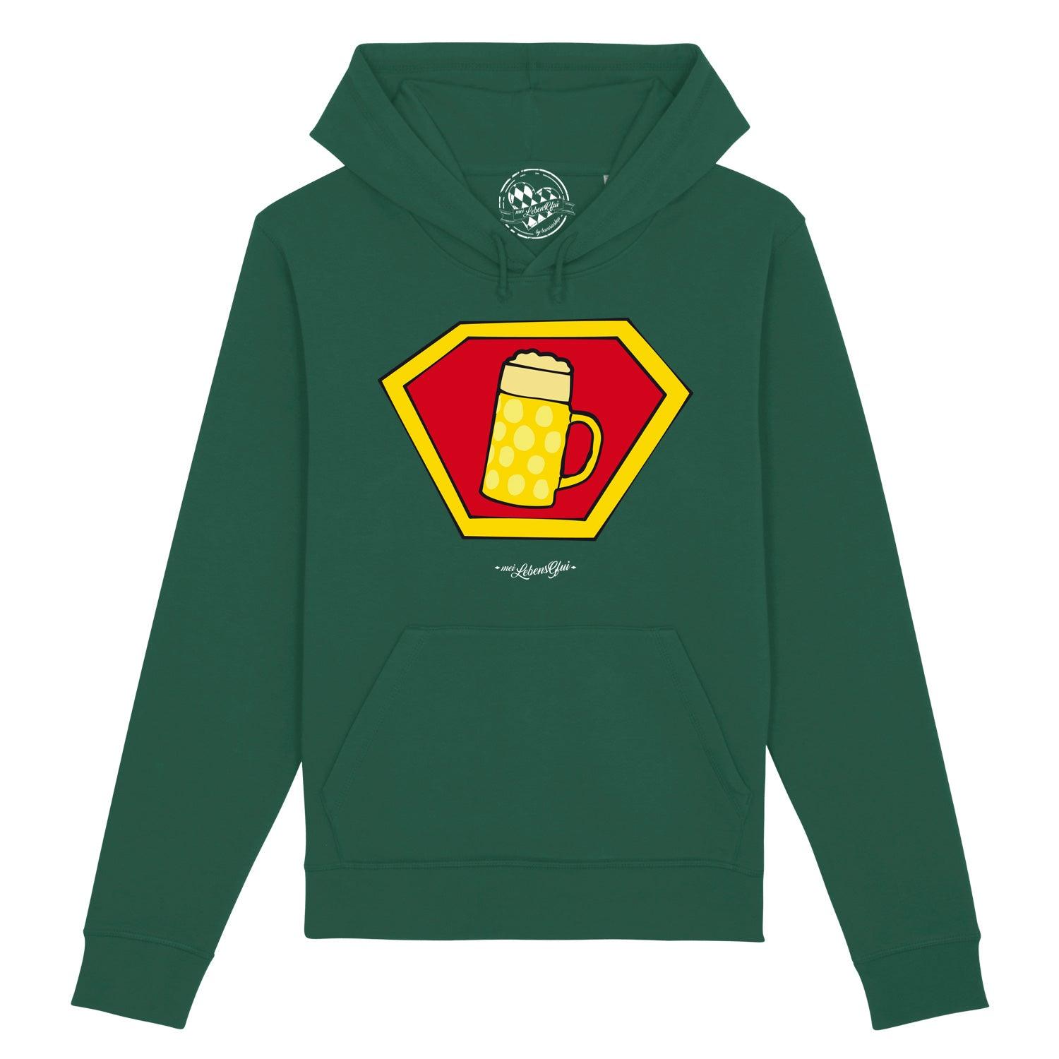 Herren Hoodie "Super-Bierkrug" - bavariashop - mei LebensGfui