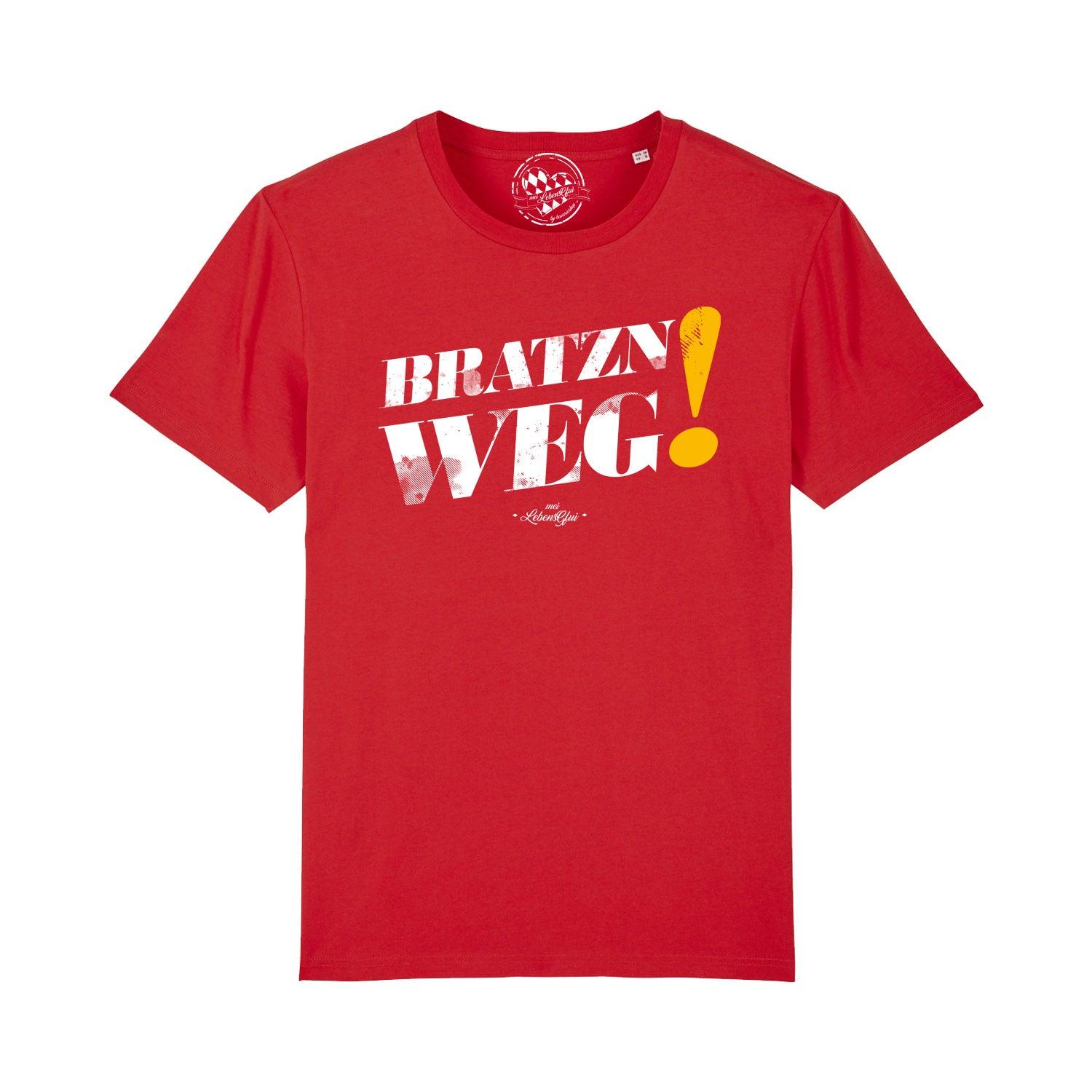 Herren T-Shirt "Bratzn weg!" - bavariashop - mei LebensGfui