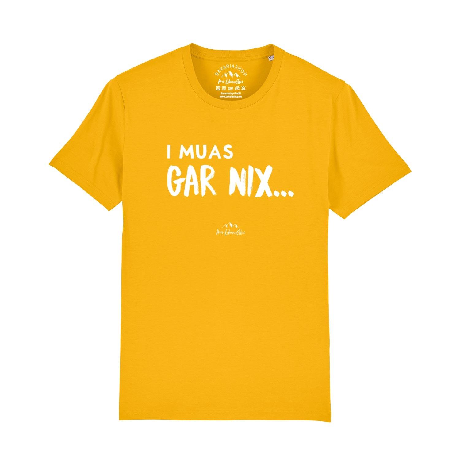 Herren T-Shirt "I muas gar nix…" - bavariashop - mei LebensGfui