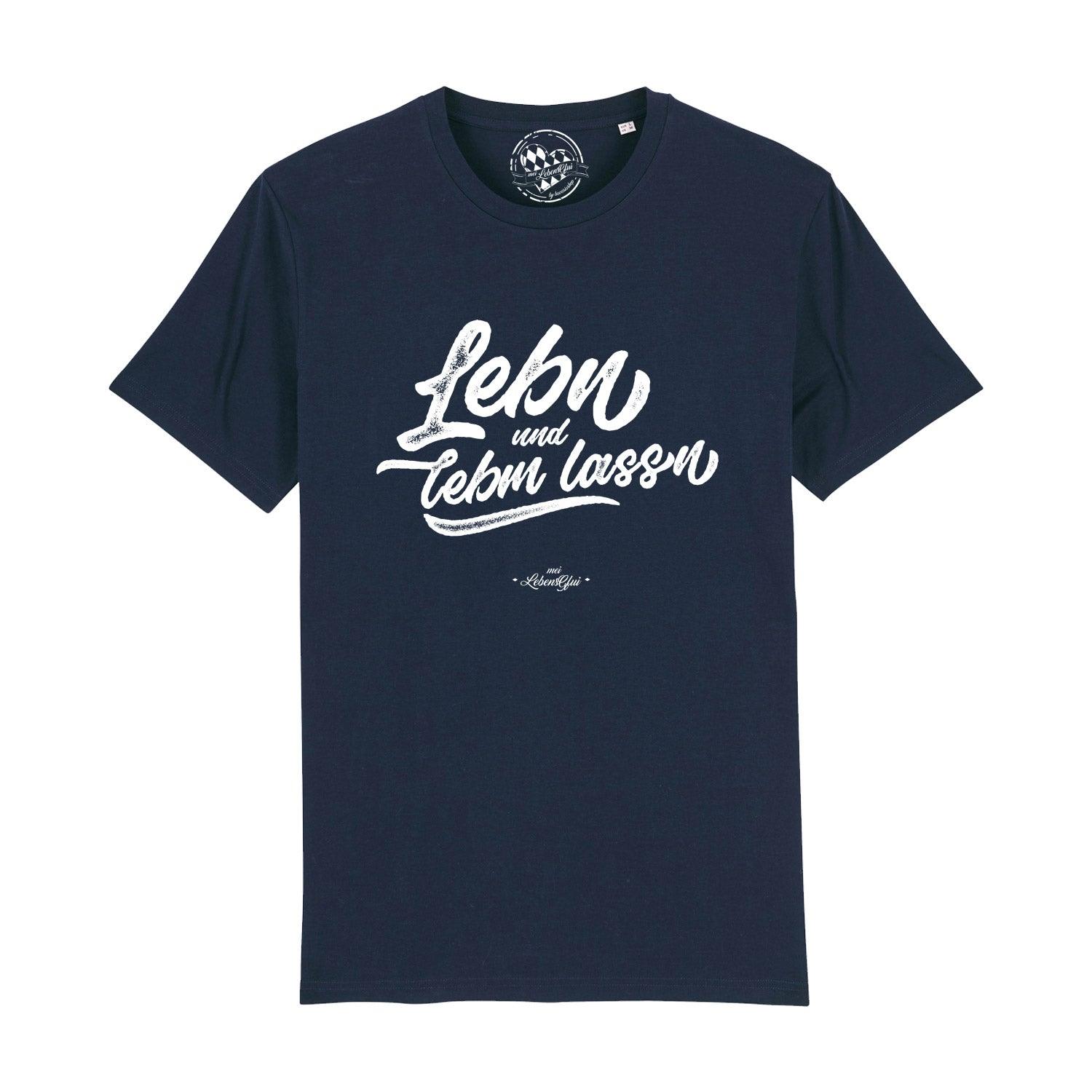 Herren T-Shirt "Lebn und lebm lassn" - bavariashop - mei LebensGfui