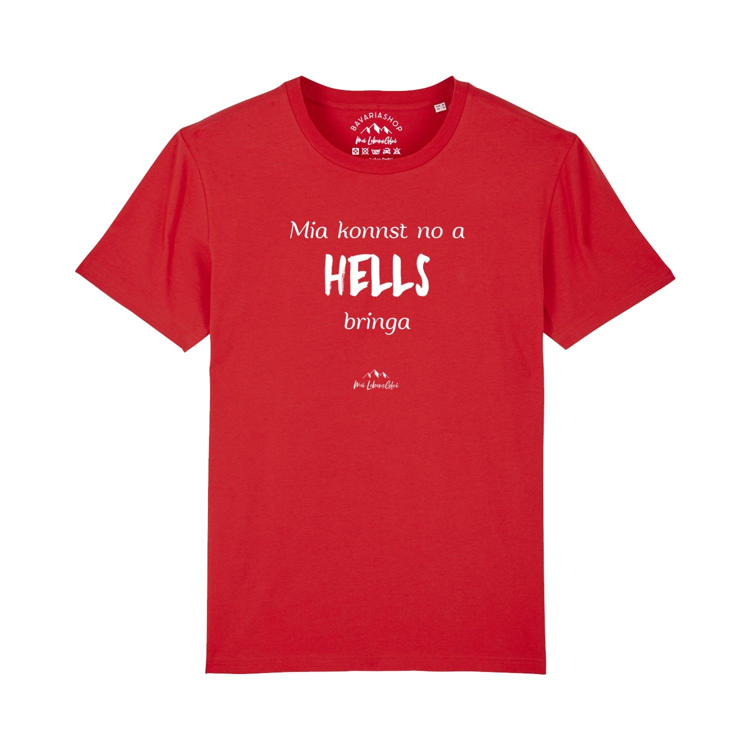 Herren T-Shirt "Mia konnst no a Hells bringa" - bavariashop - mei LebensGfui