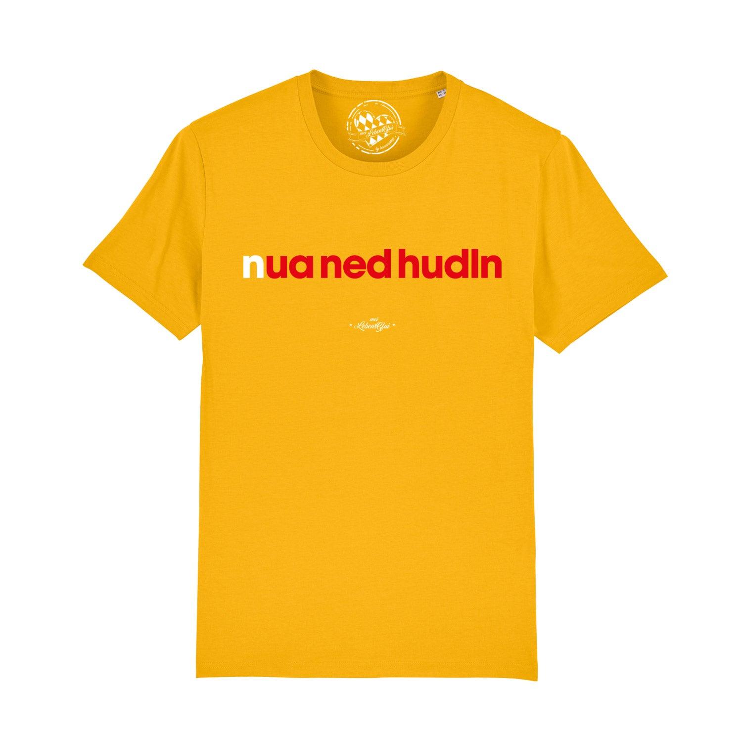 Herren T-Shirt "Nua ned hudln" - bavariashop - mei LebensGfui