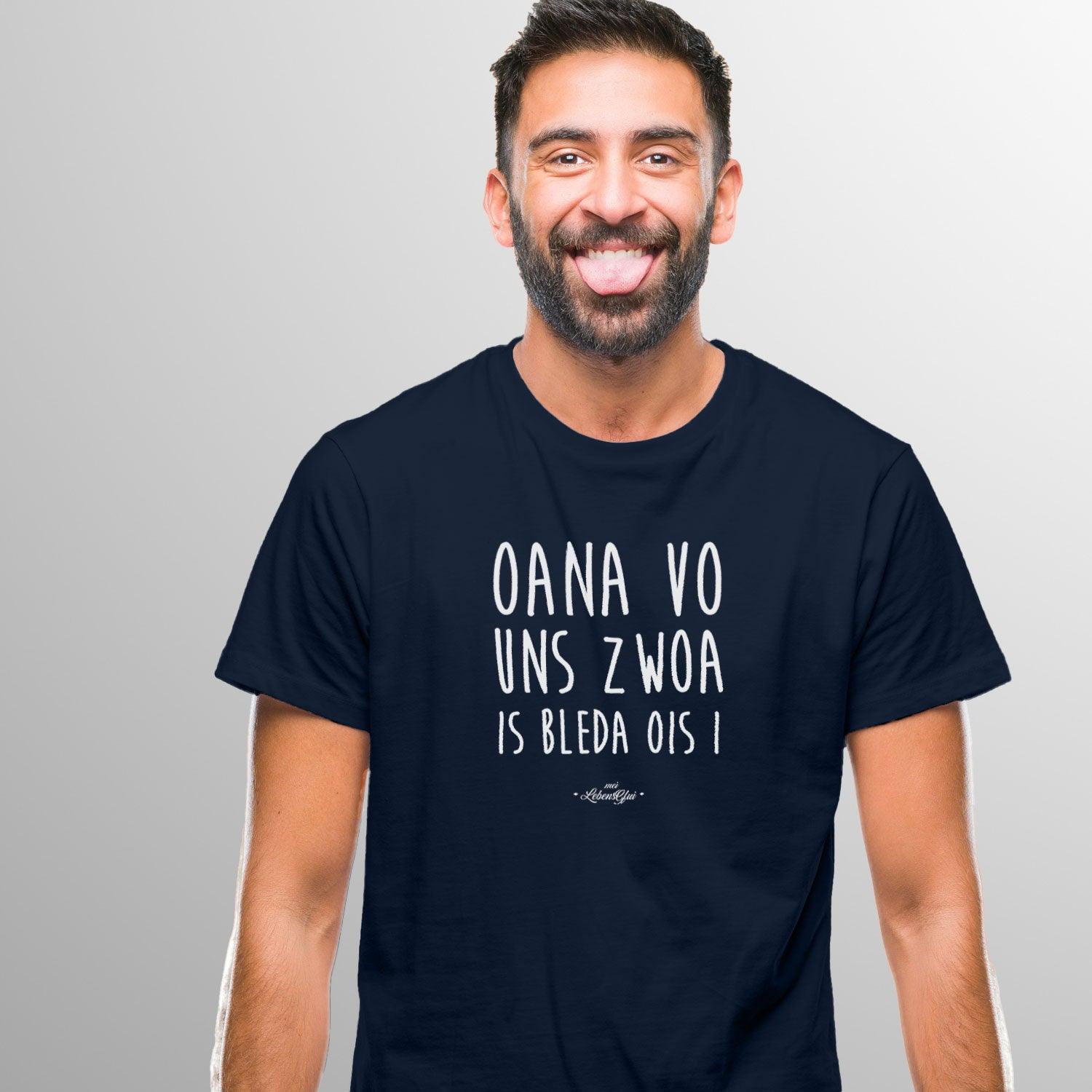 Herren T-Shirt "Oana vo uns zwoa..." - bavariashop - mei LebensGfui