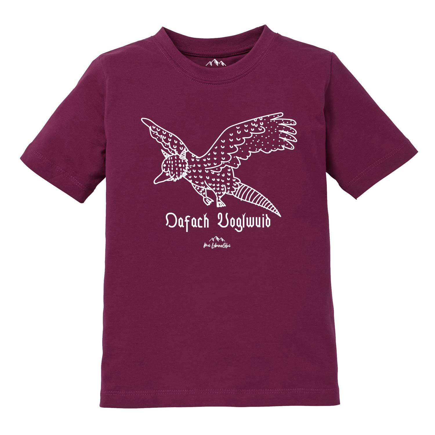 Kinder T-Shirt Wolpertinger "Oafach Voglwuid" - bavariashop - mei LebensGfui