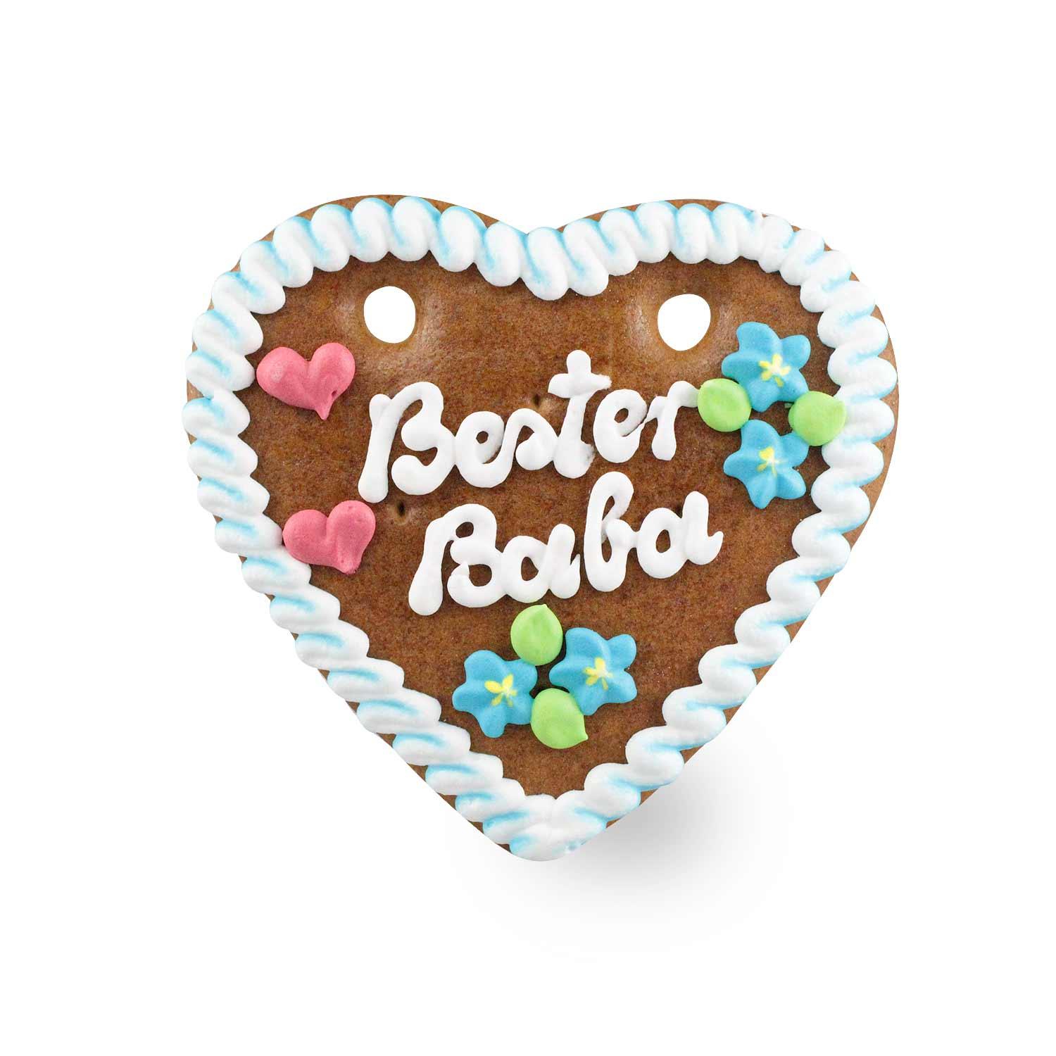 Lebkuchenherz "Bester Baba" - bavariashop - mei LebensGfui