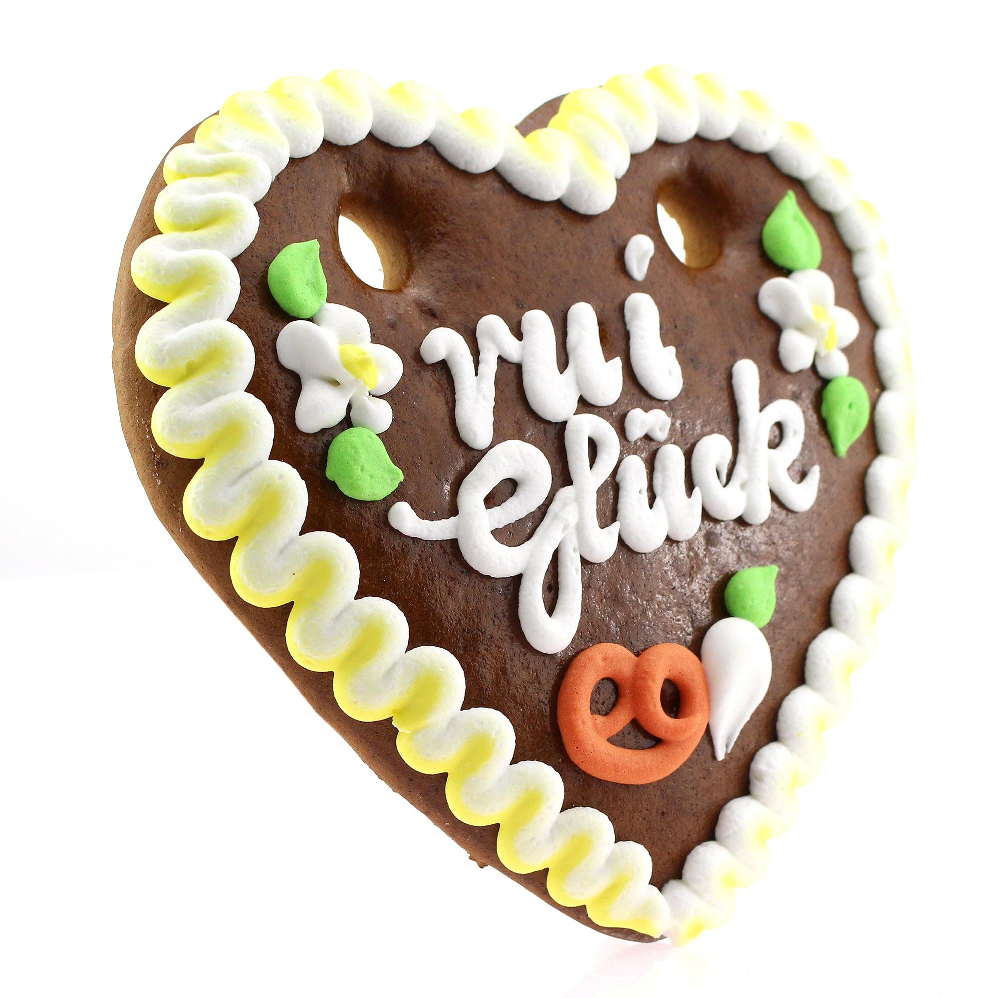 Lebkuchenherz "vui Glück" - bavariashop - mei LebensGfui
