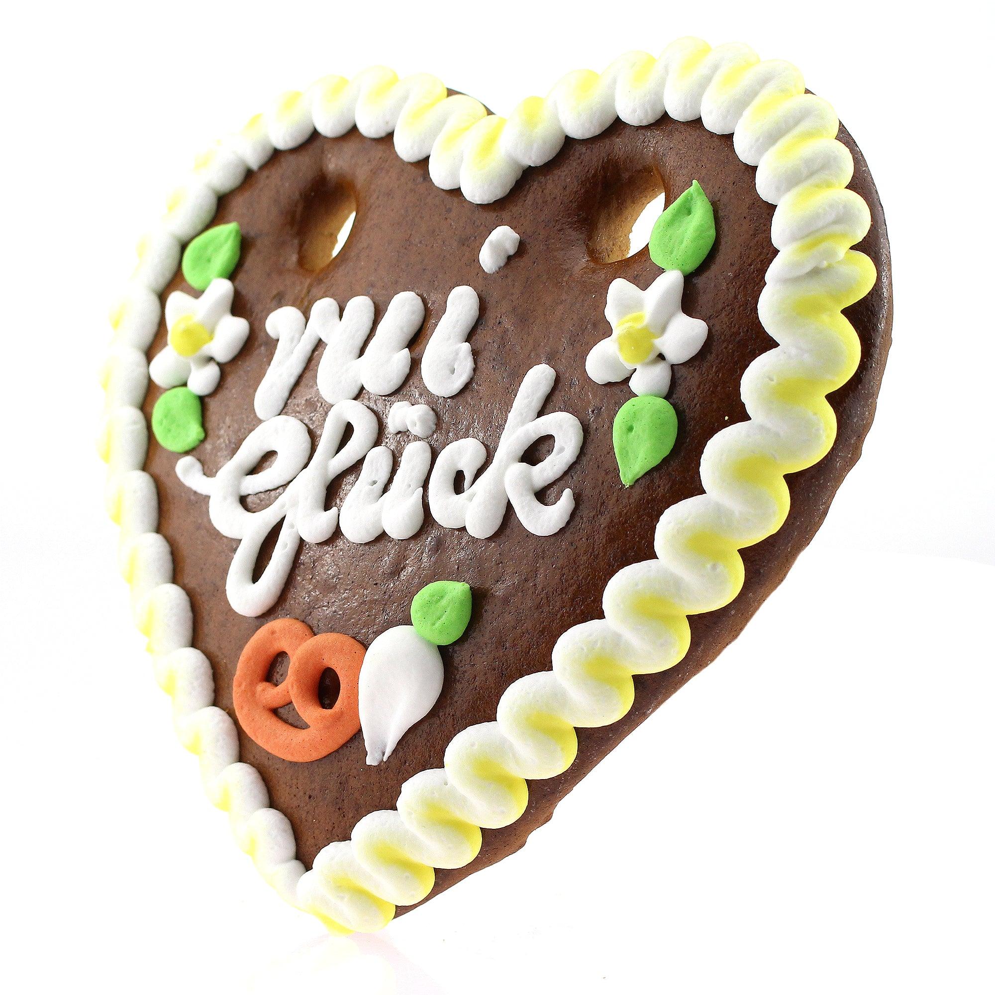 Lebkuchenherz "vui Glück" - bavariashop - mei LebensGfui