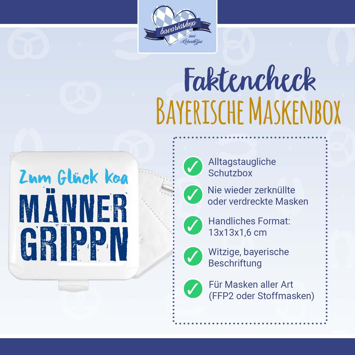 Maskenbox "Männergrippn" - bavariashop - mei LebensGfui