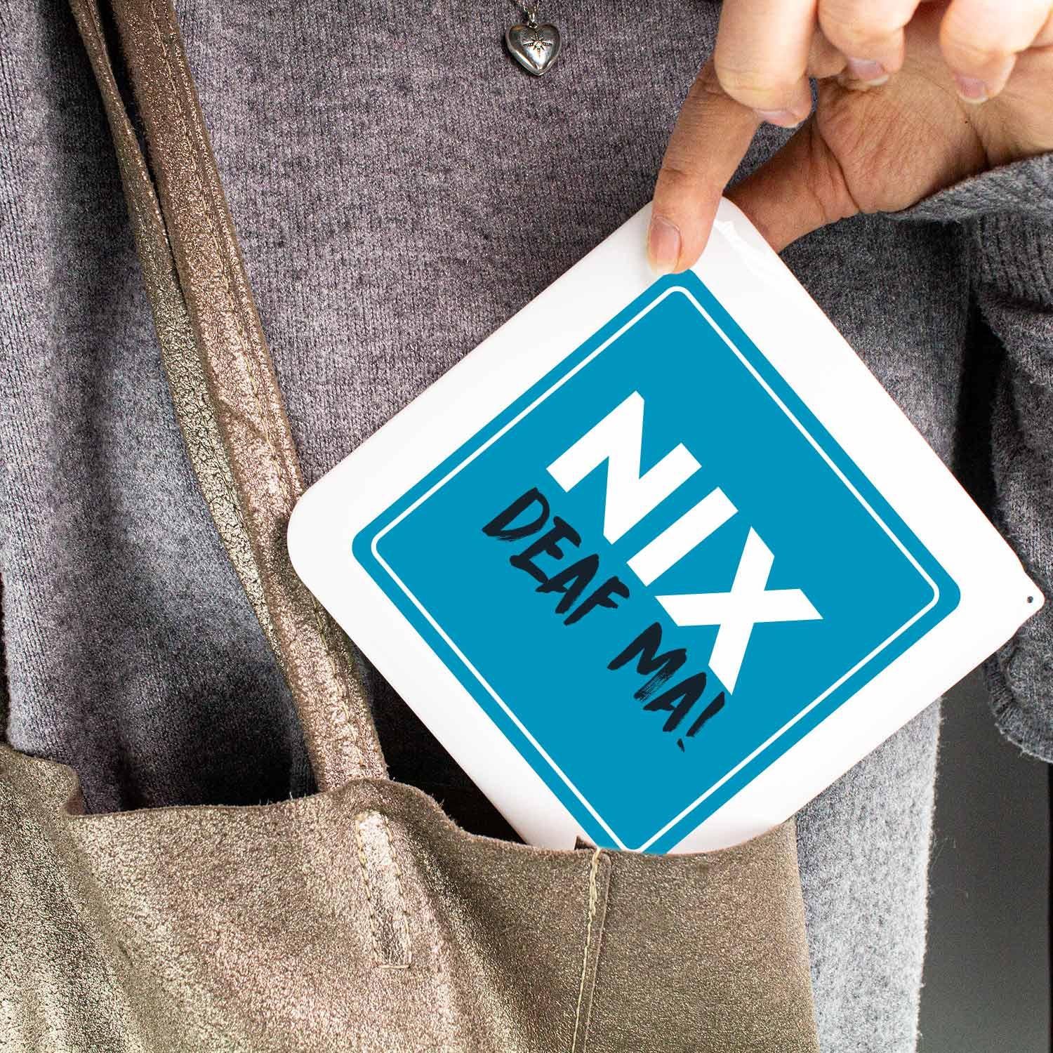 Maskenbox "Nix deaf ma" - bavariashop - mei LebensGfui