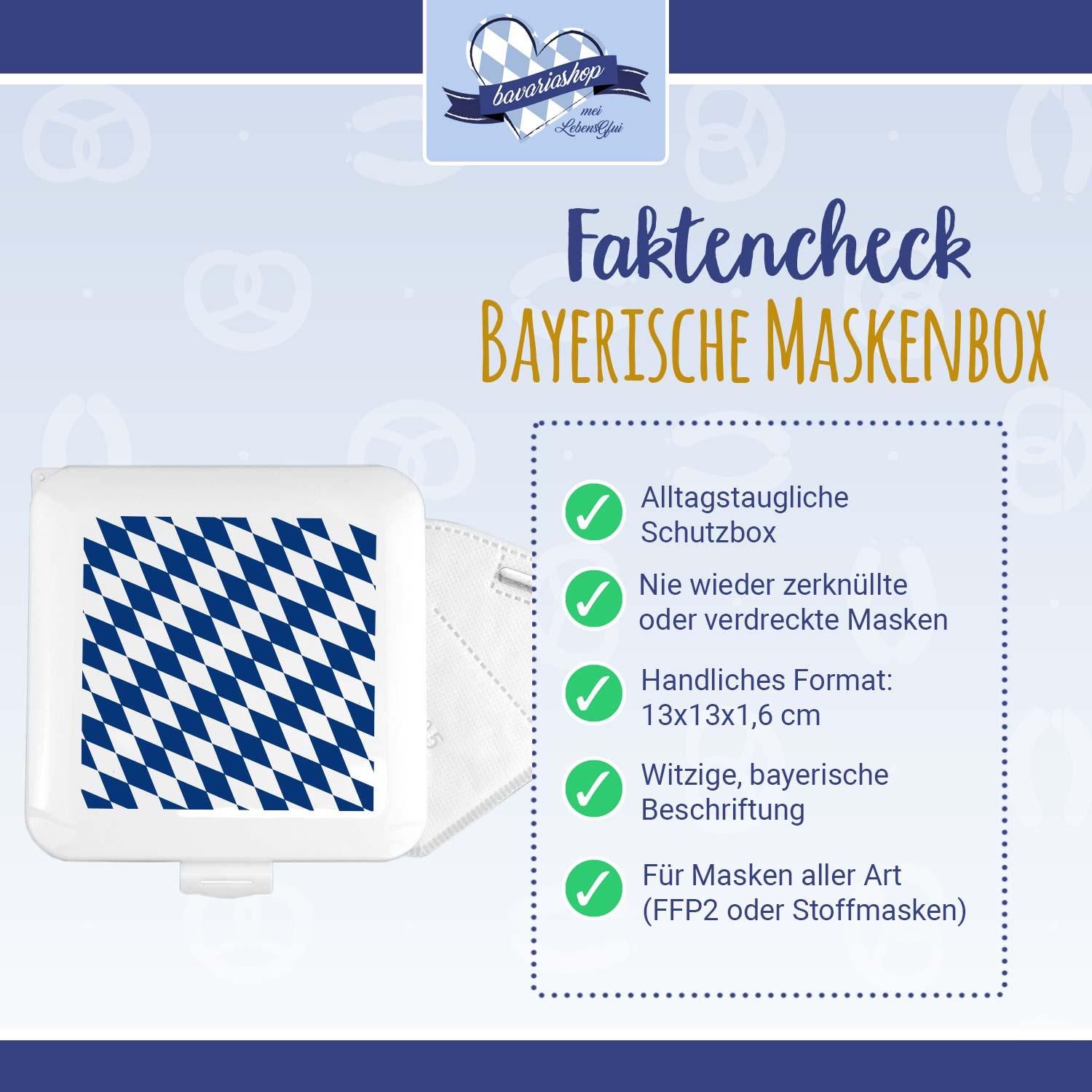 Maskenbox "Raute" - bavariashop - mei LebensGfui