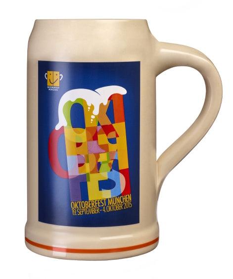 Offizieller Oktoberfestkrug 2015 - bavariashop - mei LebensGfui