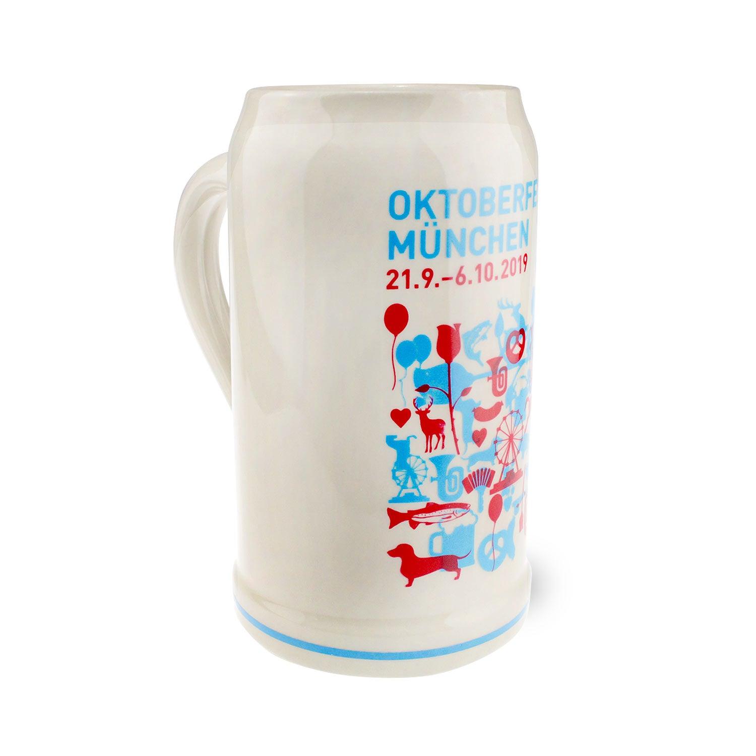 Offizieller Oktoberfestkrug 2019 - bavariashop - mei LebensGfui