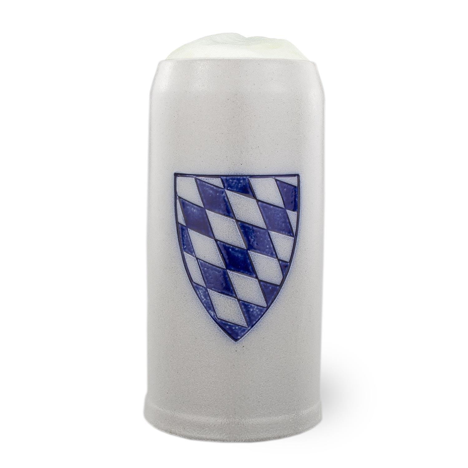 PREMIUM Bierkrug "Bayernschild" schlank - bavariashop - mei LebensGfui