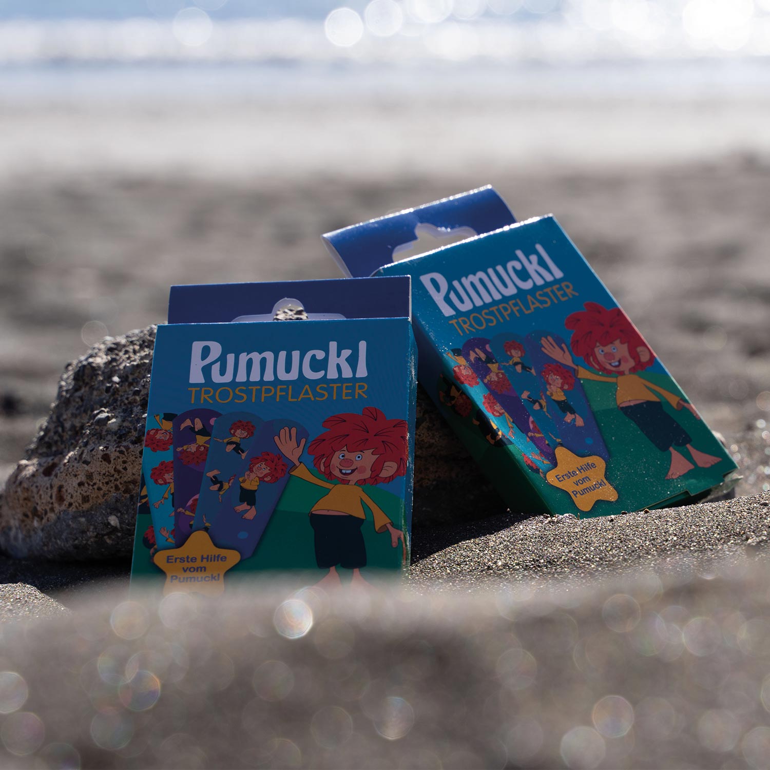 Kinder-Heftpflaster mit Pumuckl-Motiven, rechteckig, weich, je 70 × 20 mm, im Set mit 5 Designs à 2 Stück.