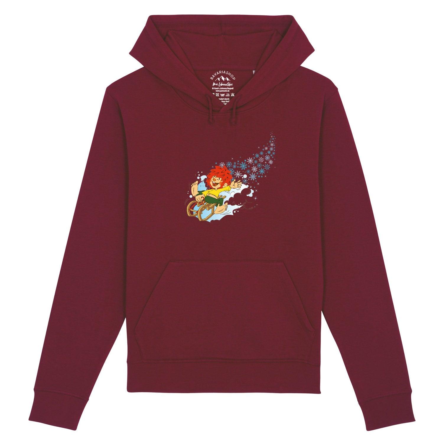 ®Pumuckl Damen Hoodie "Winter-Kobold" - bavariashop - mei LebensGfui