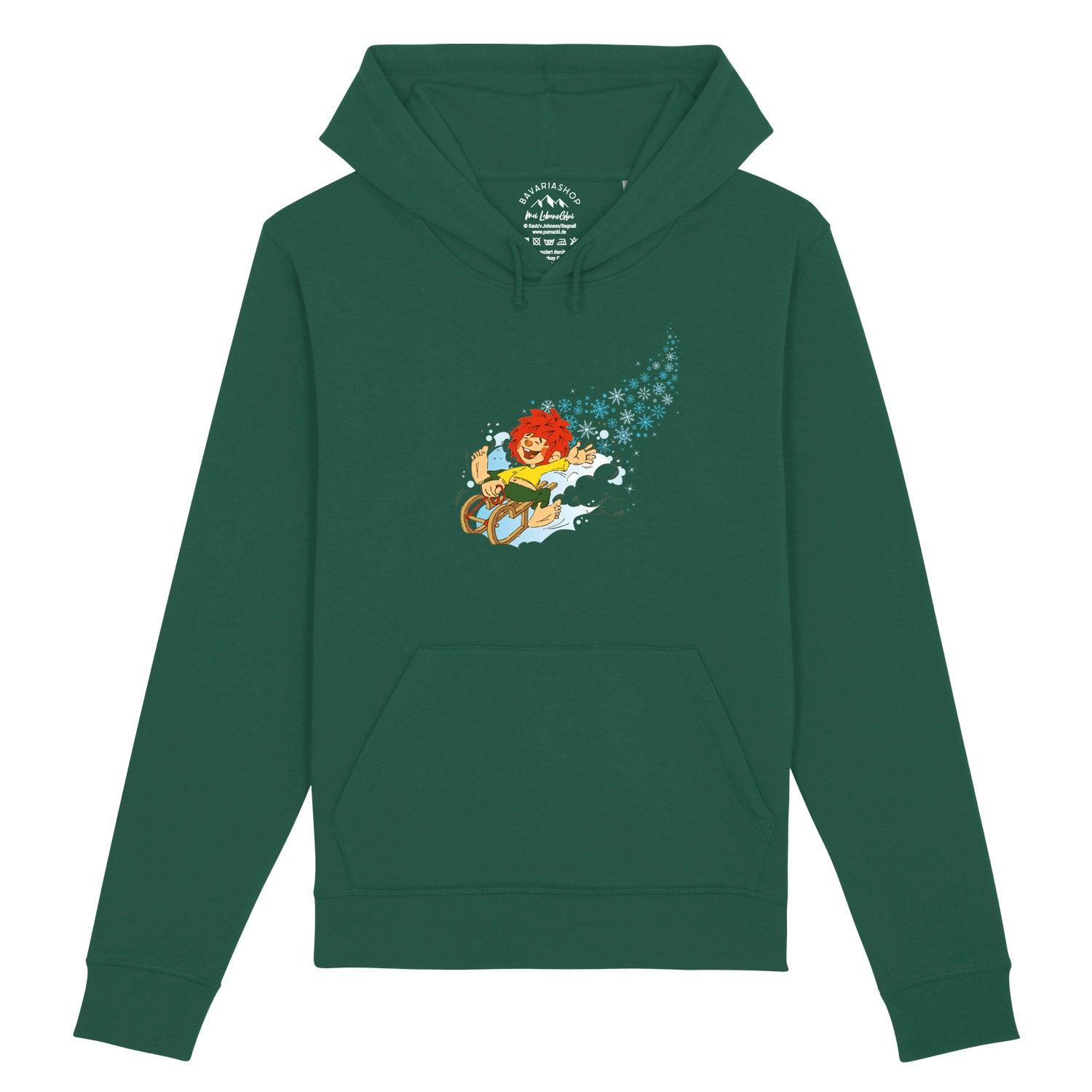 ®Pumuckl Damen Hoodie "Winter-Kobold" - bavariashop - mei LebensGfui