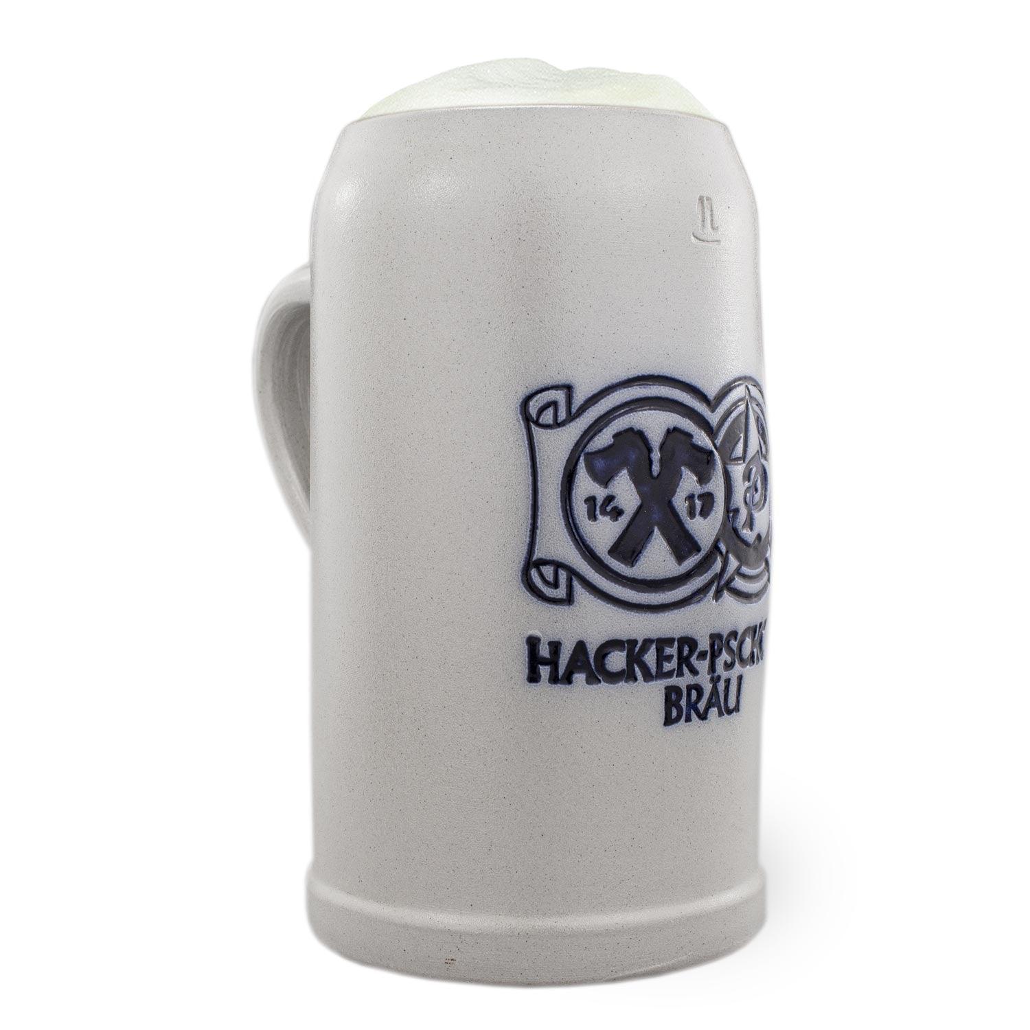 Steinkrug "Hacker-Pschorr-Bräu" salzglasiert - bavariashop - mei LebensGfui