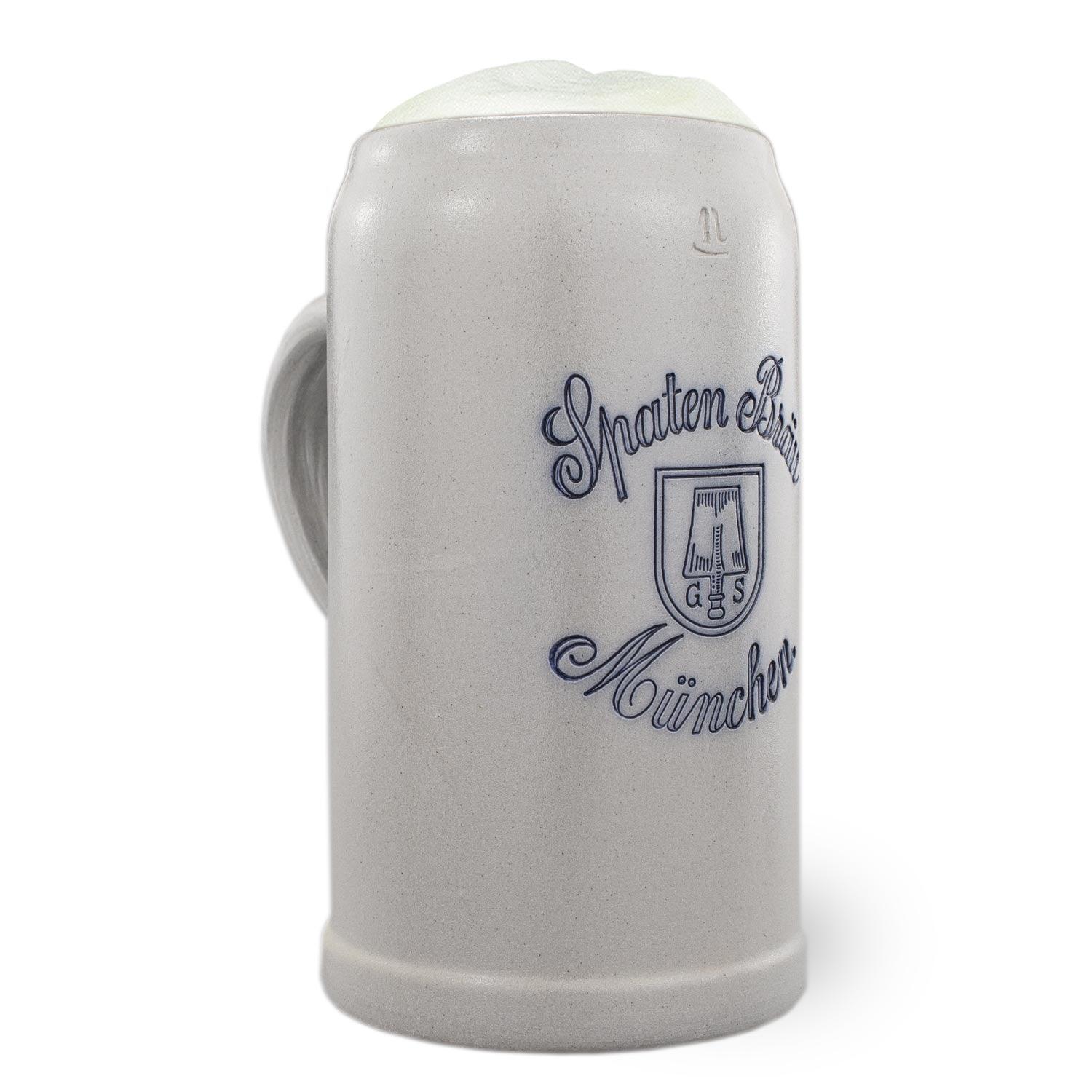 Steinkrug "Spaten-Bräu" salzglasiert - bavariashop - mei LebensGfui