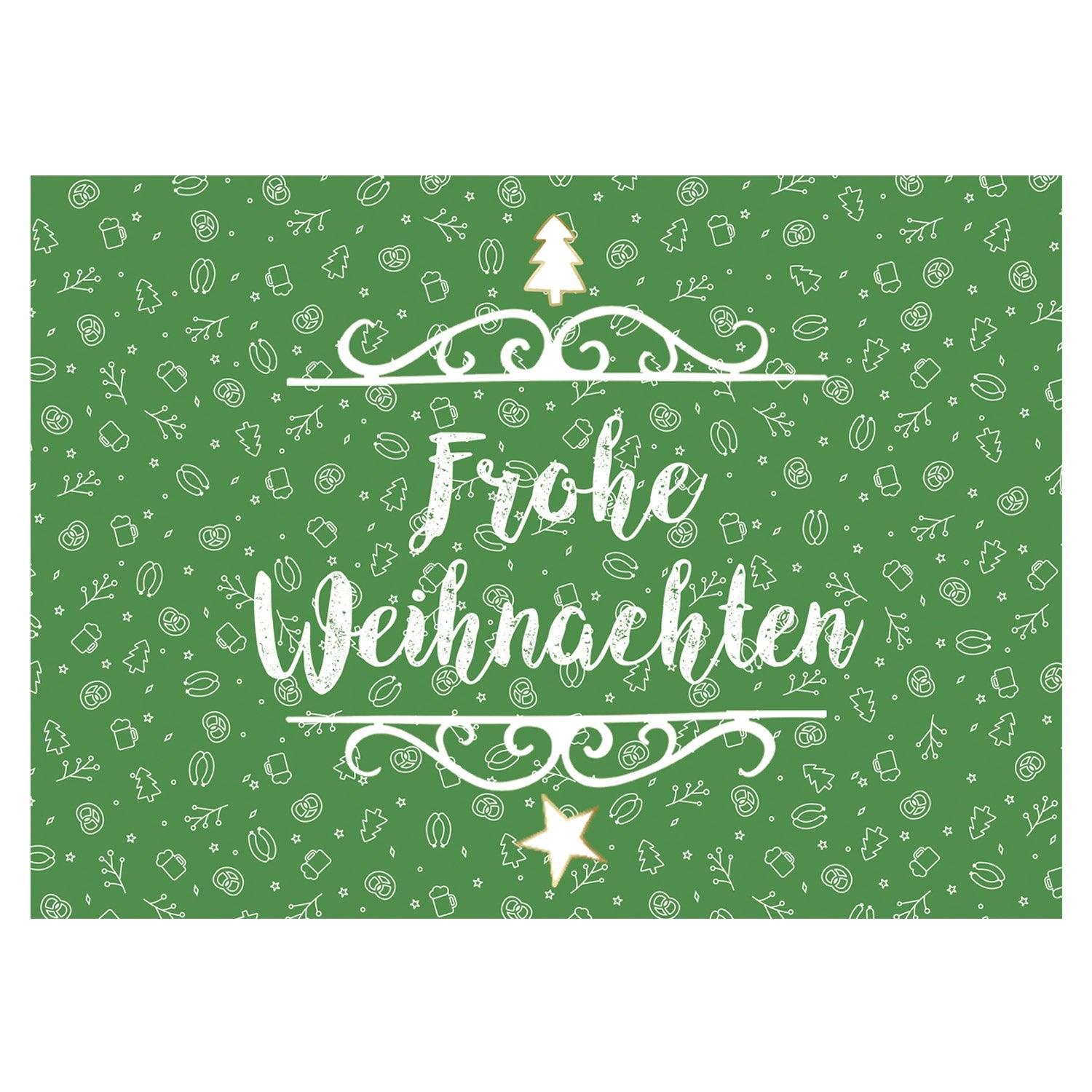 Weihnachts-Grußkarte "Frohe Weihnachten" - bavariashop - mei LebensGfui