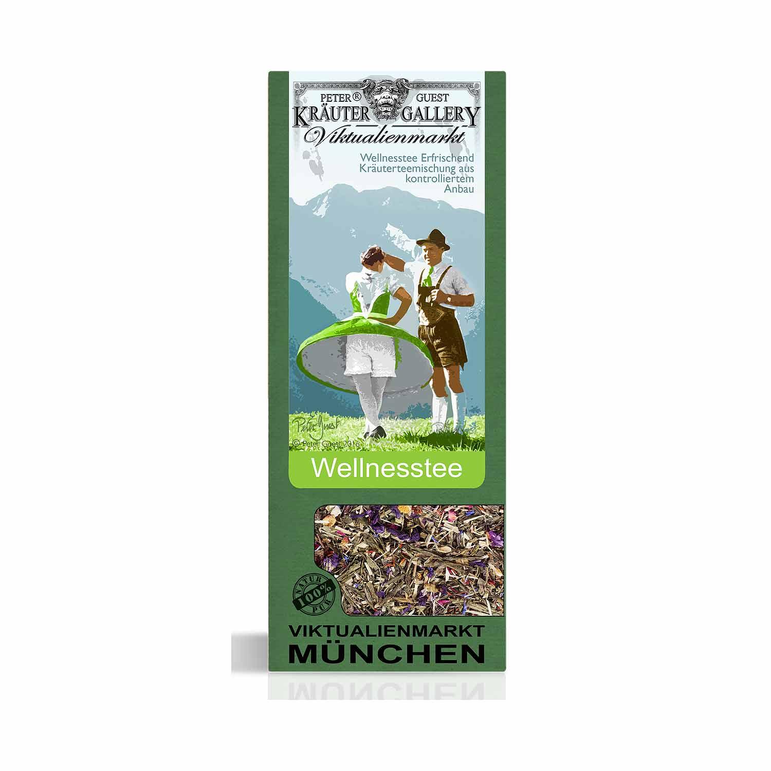 Kräutertee mit floralen Noten aus Jasmin, Hibiskus und Zitrone; lose Mischung, naturbelassen, 75 g.