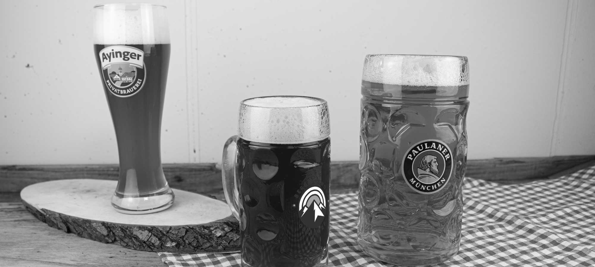 Personalisierte Biergläser & Glaskrüge mit Gravur - bavariashop - mei LebensGfui