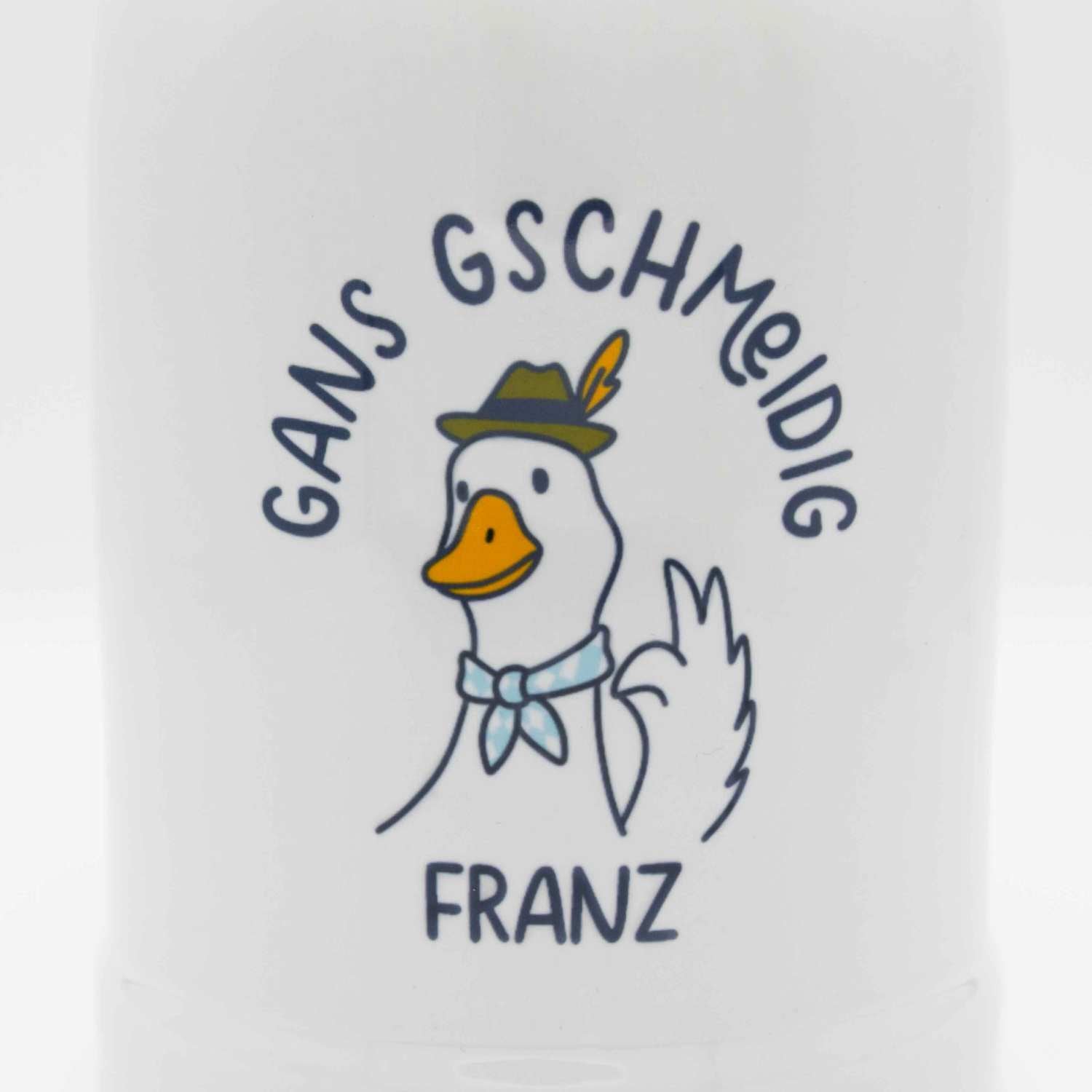 Bierkrug "Gans Gschmeidig" personalisierbar