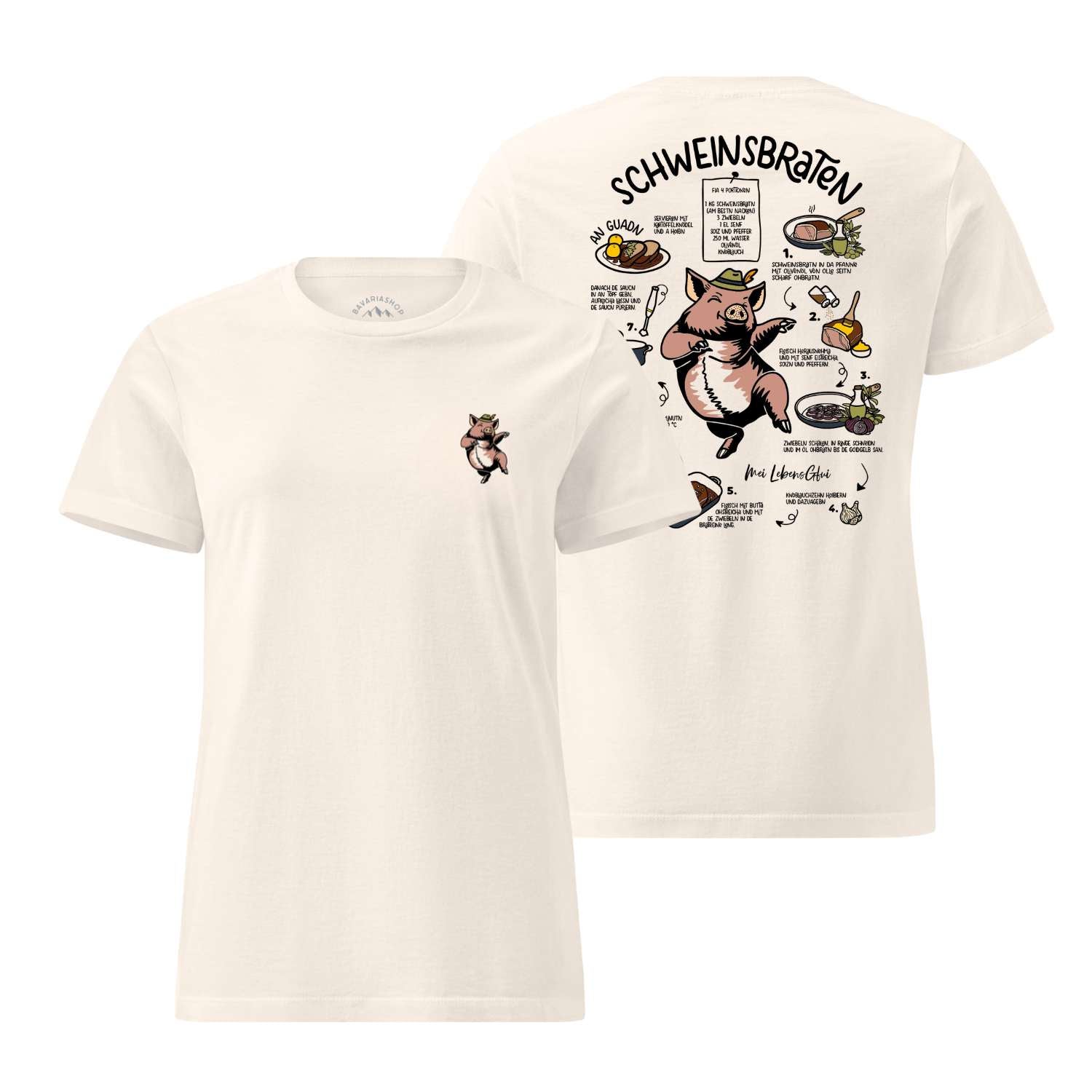Damen Rezept T-Shirt "Schweinsbraten"