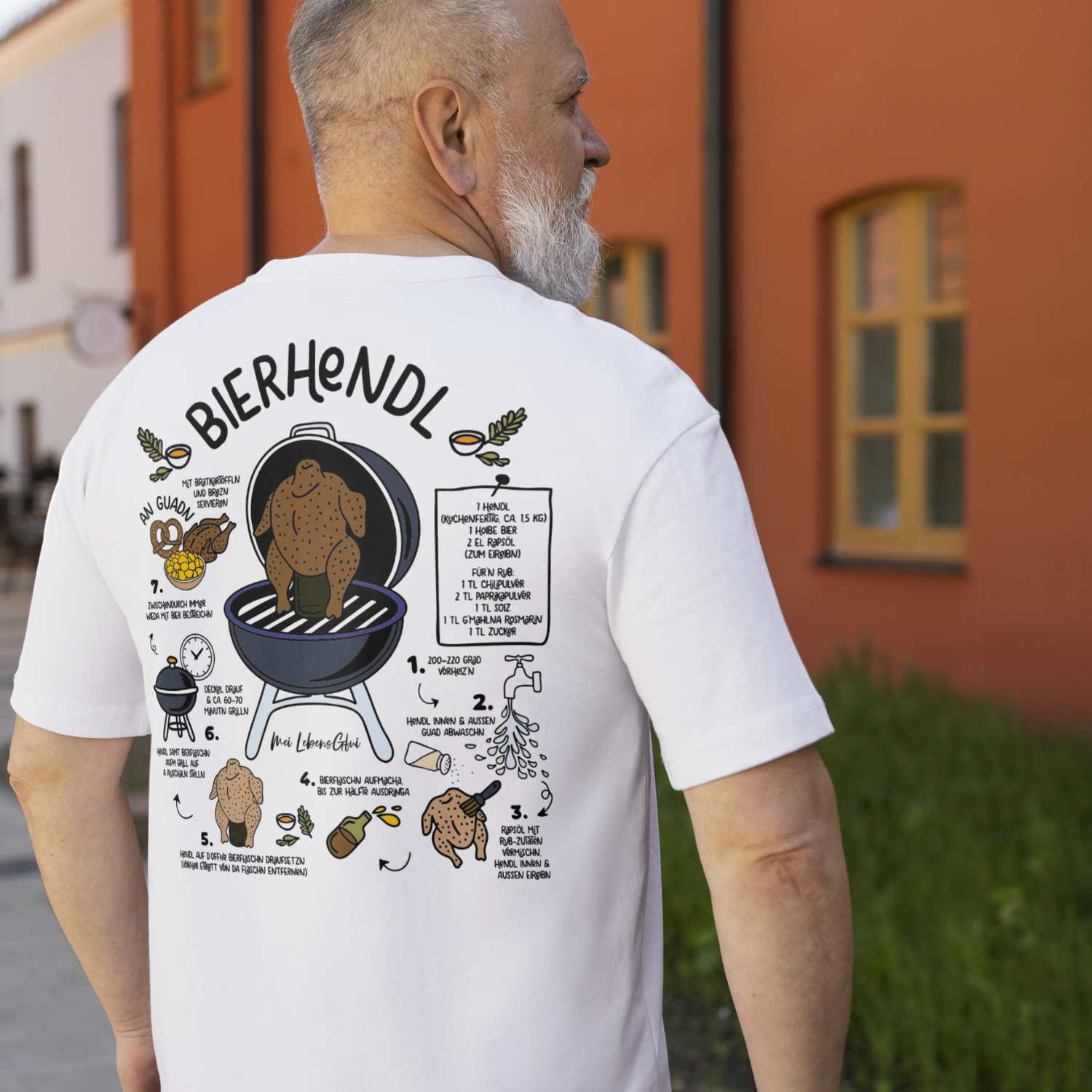 Herren Rezept T-Shirt "Bierhendl"