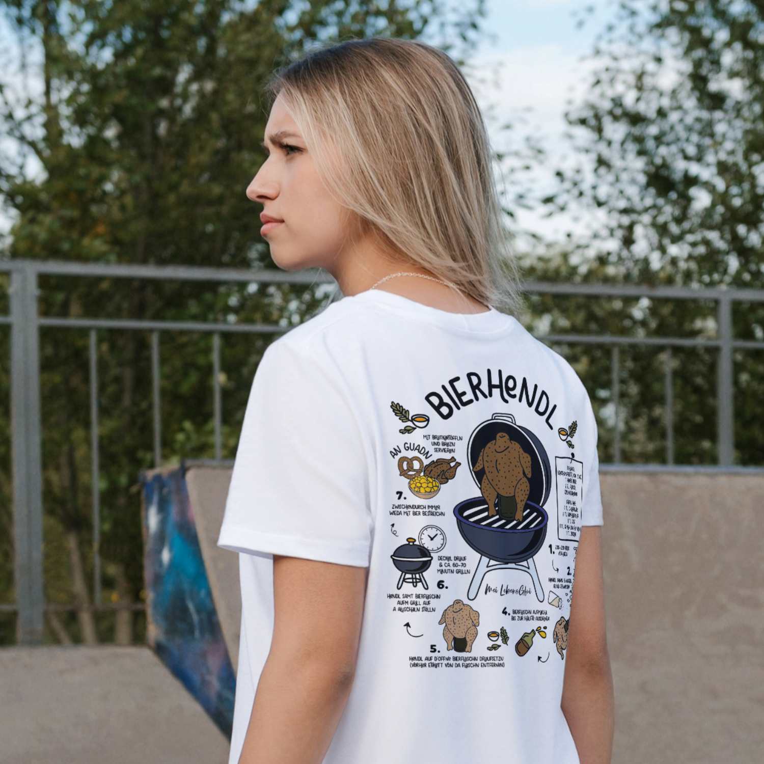 Damen Rezept T-Shirt "Bierhendl"