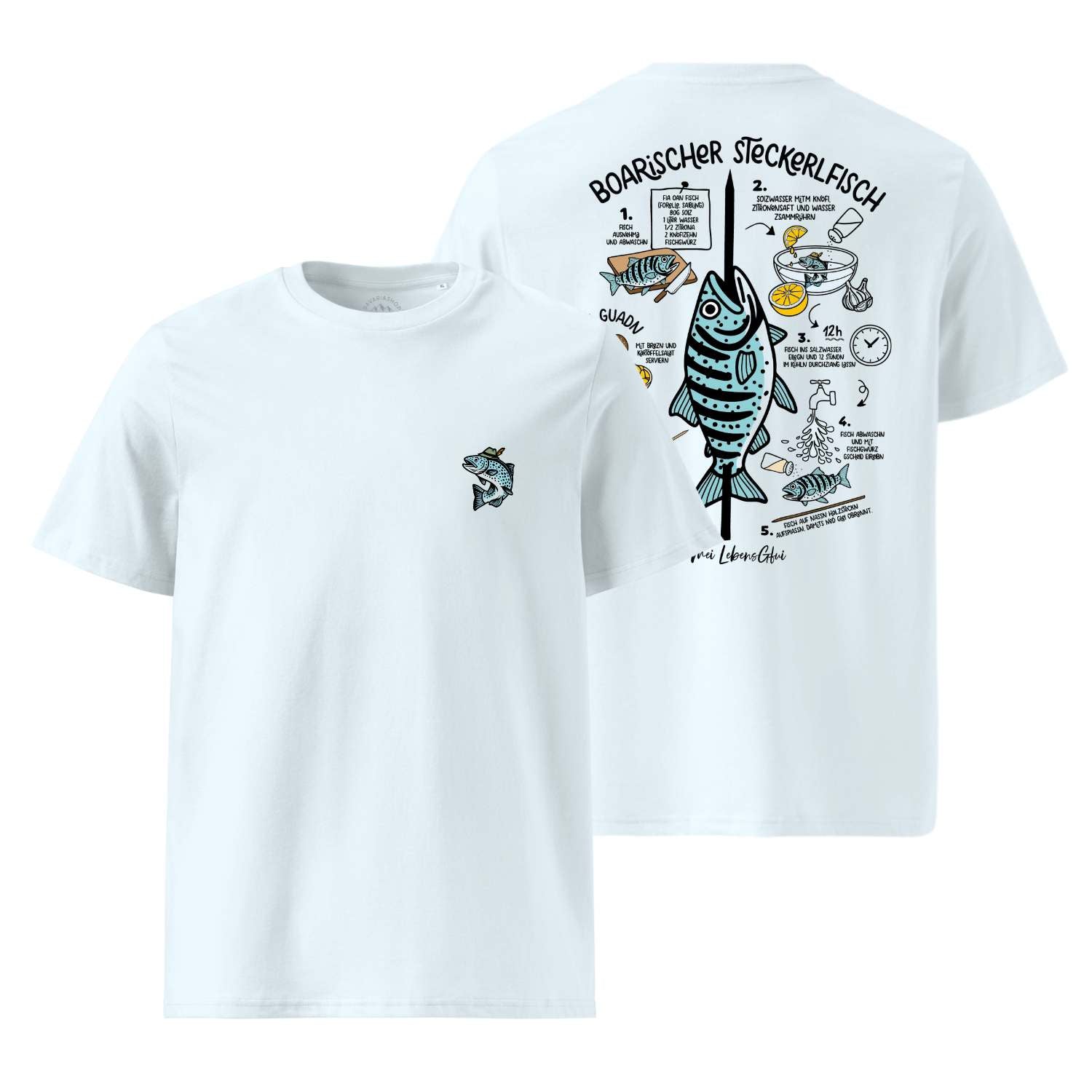 Herren T-Shirt "Boarischer Steckerlfisch"