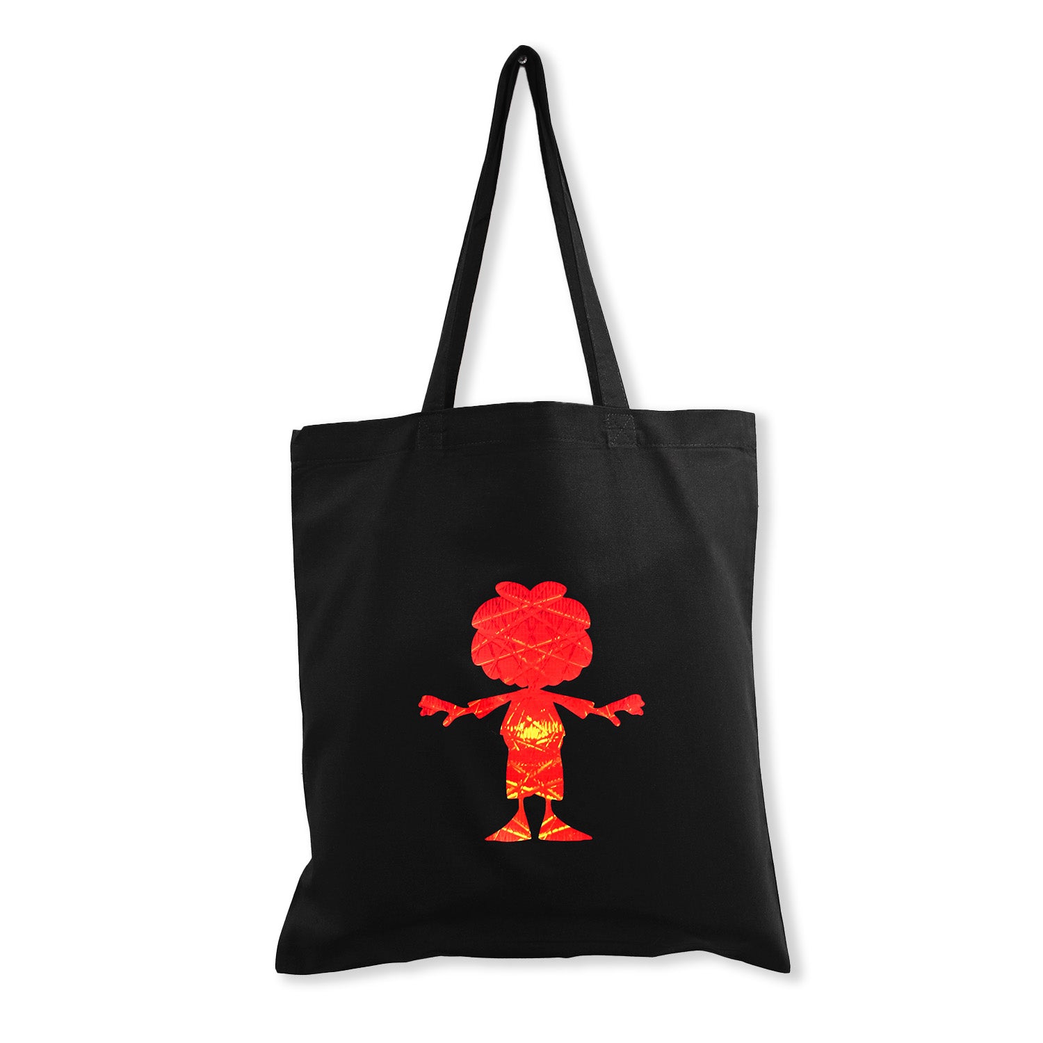 Baumwolltasche mit Pumuckl-Motiv in Ampel-Edition, offizielle Lizenz, mit langen Henkeln aus 100 % Baumwolle.