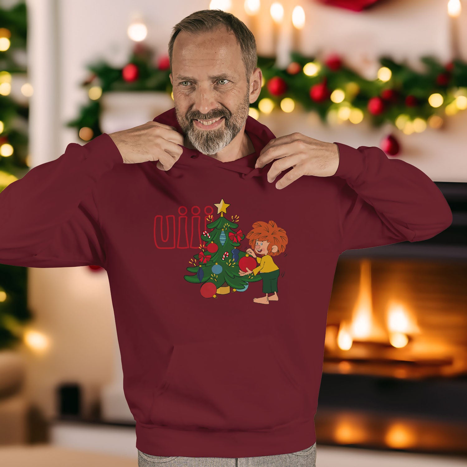 ®Pumuckl Unisex Hoodie "uiii Weihnachten"