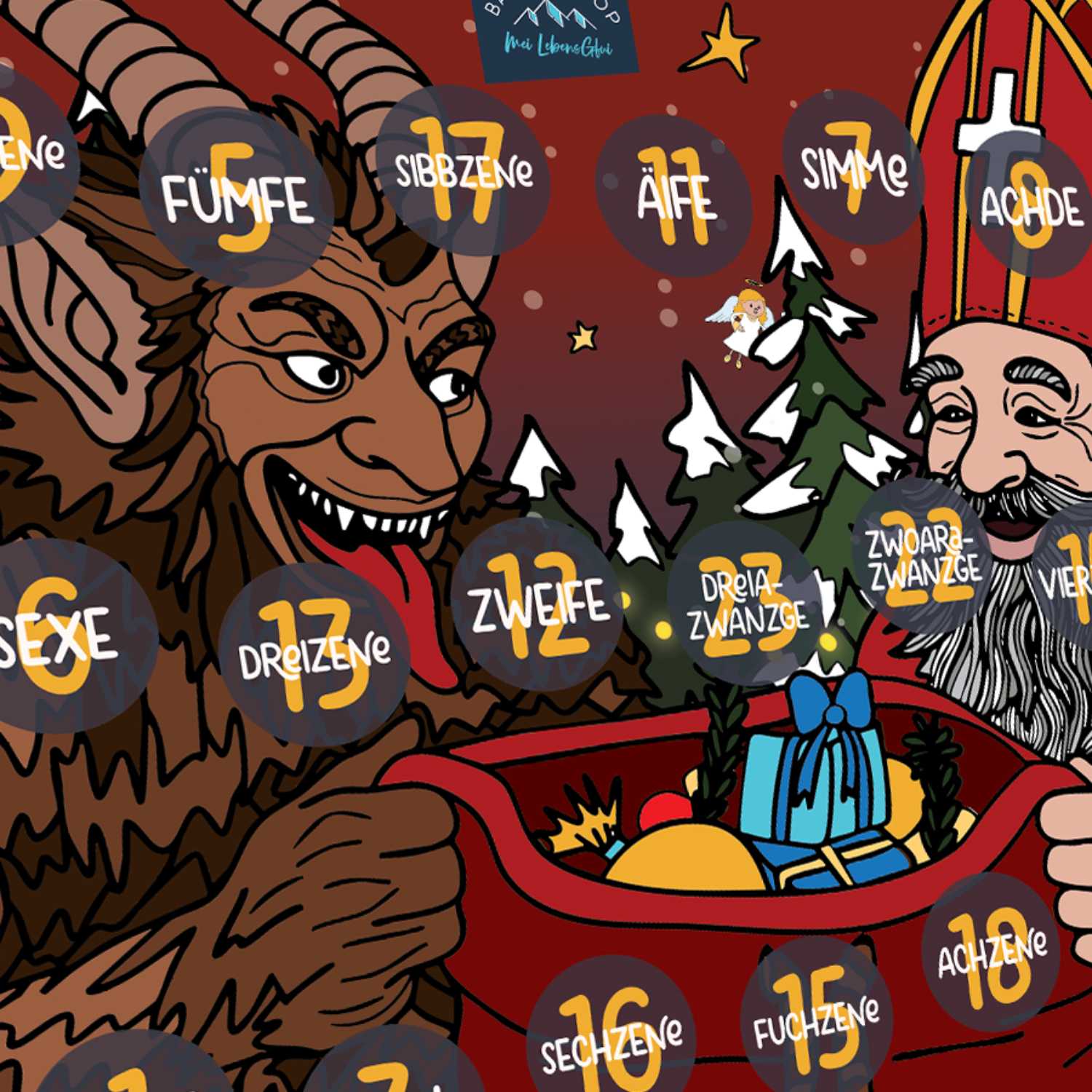 Bayrischer Schoko-Adventskalender "Märchenwald"