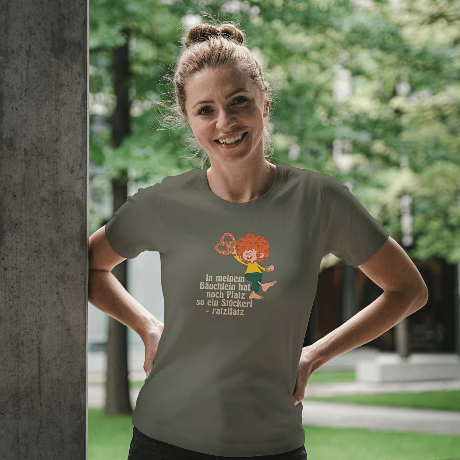 ®Pumuckl Damen T-Shirt "Brezn Stückerl"