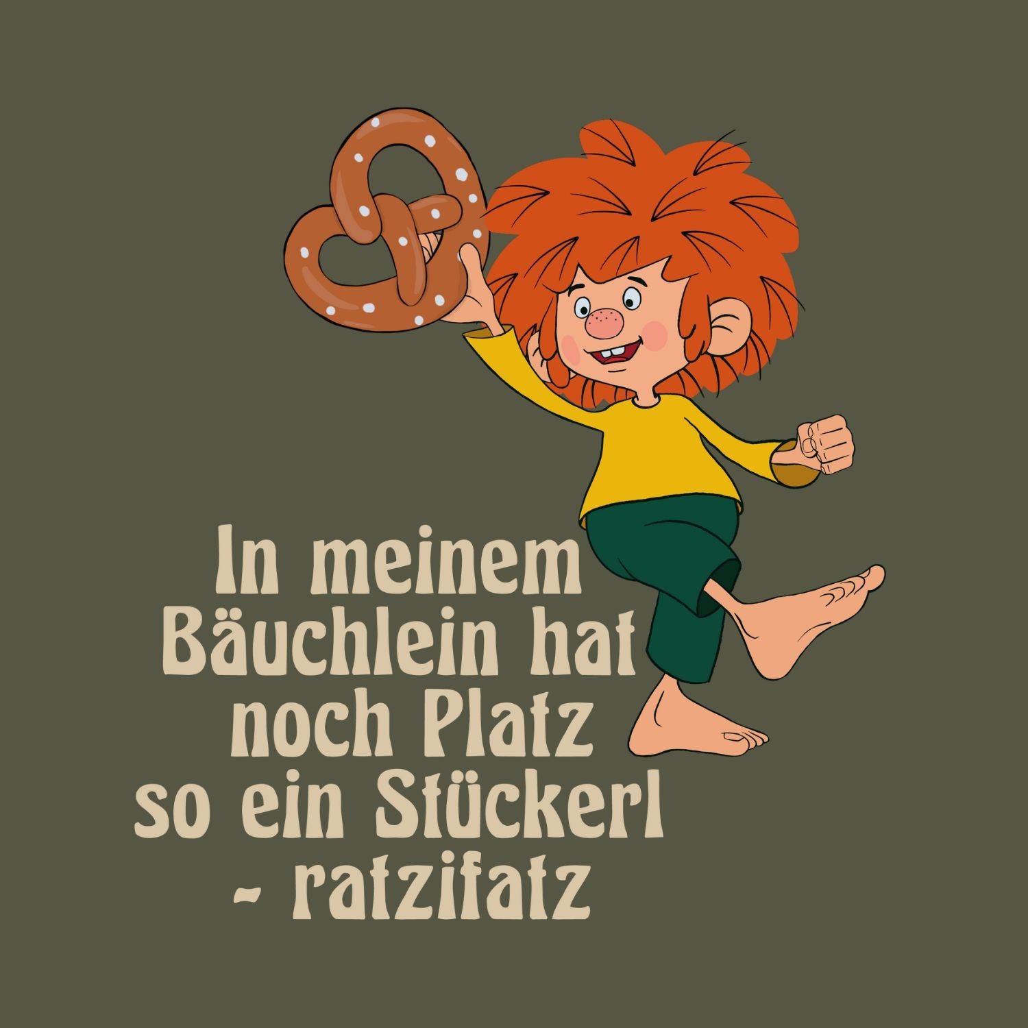 ®Pumuckl Damen T-Shirt "Brezn Stückerl"