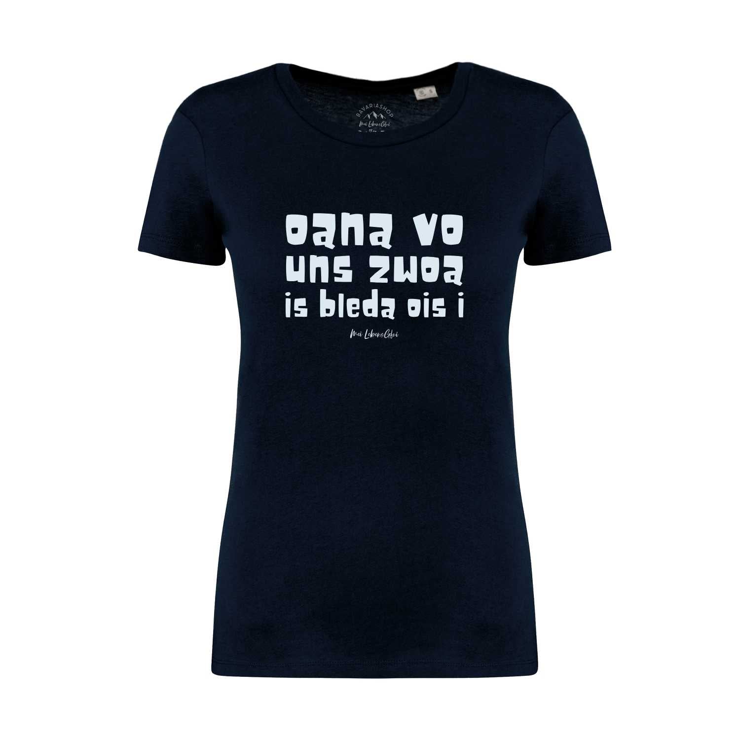 Damen T-Shirt "Oana vo uns zwoa"
