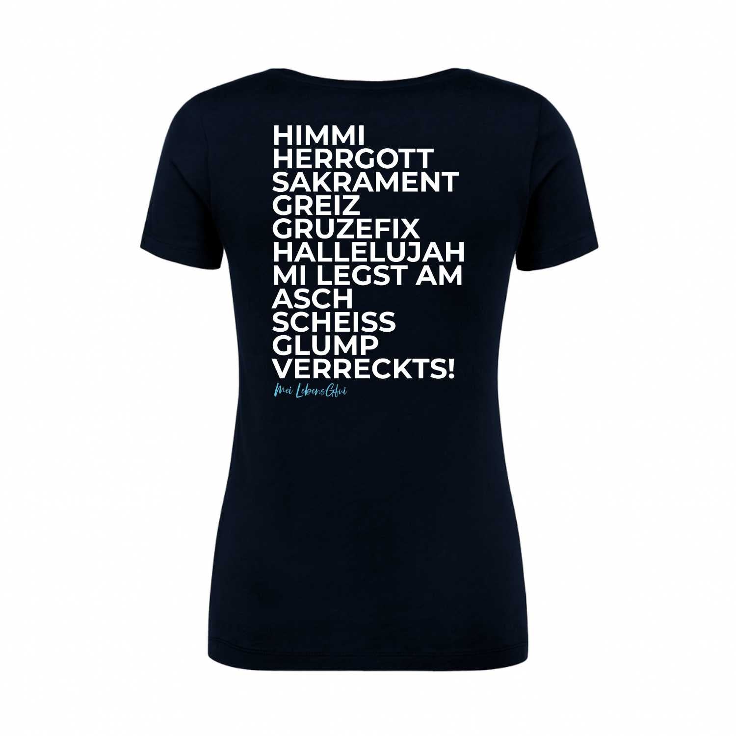 Damen T-Shirt "Himmi Herrgott"