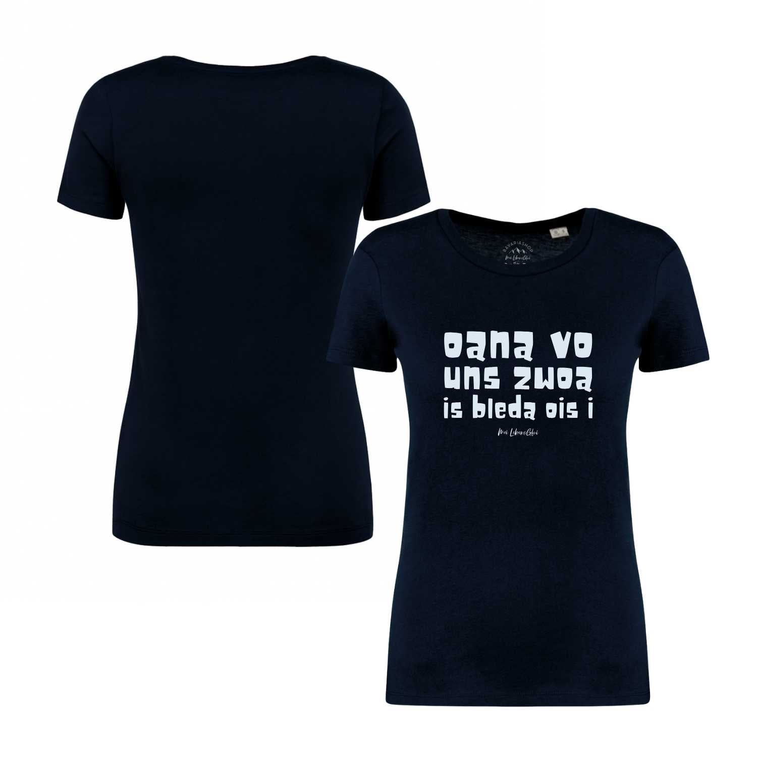 Damen T-Shirt "Oana vo uns zwoa"