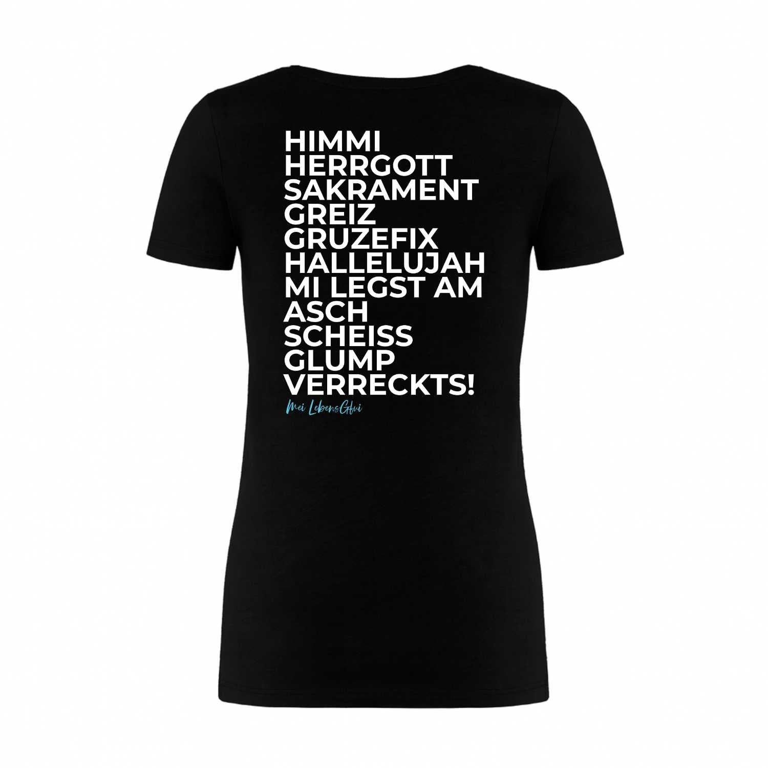 Damen T-Shirt "Himmi Herrgott"